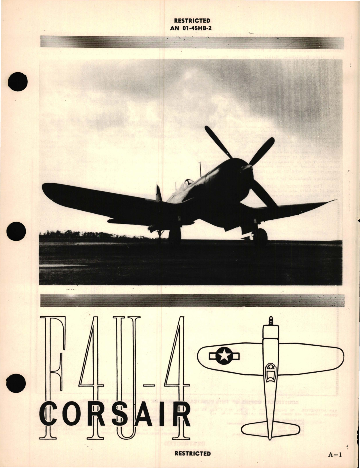 Sample page 5 from AirCorps Library document: Erection and Maintenance Instructions for Navy Model, F4U-4, FG-4