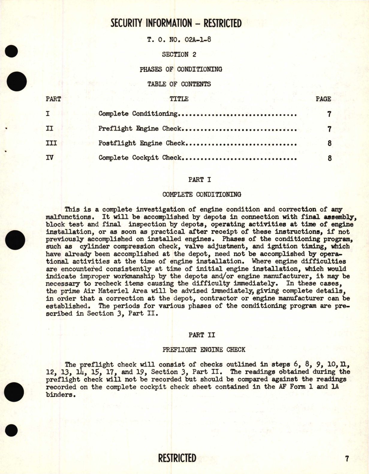 Sample page 9 from AirCorps Library document: Engine Conditioning