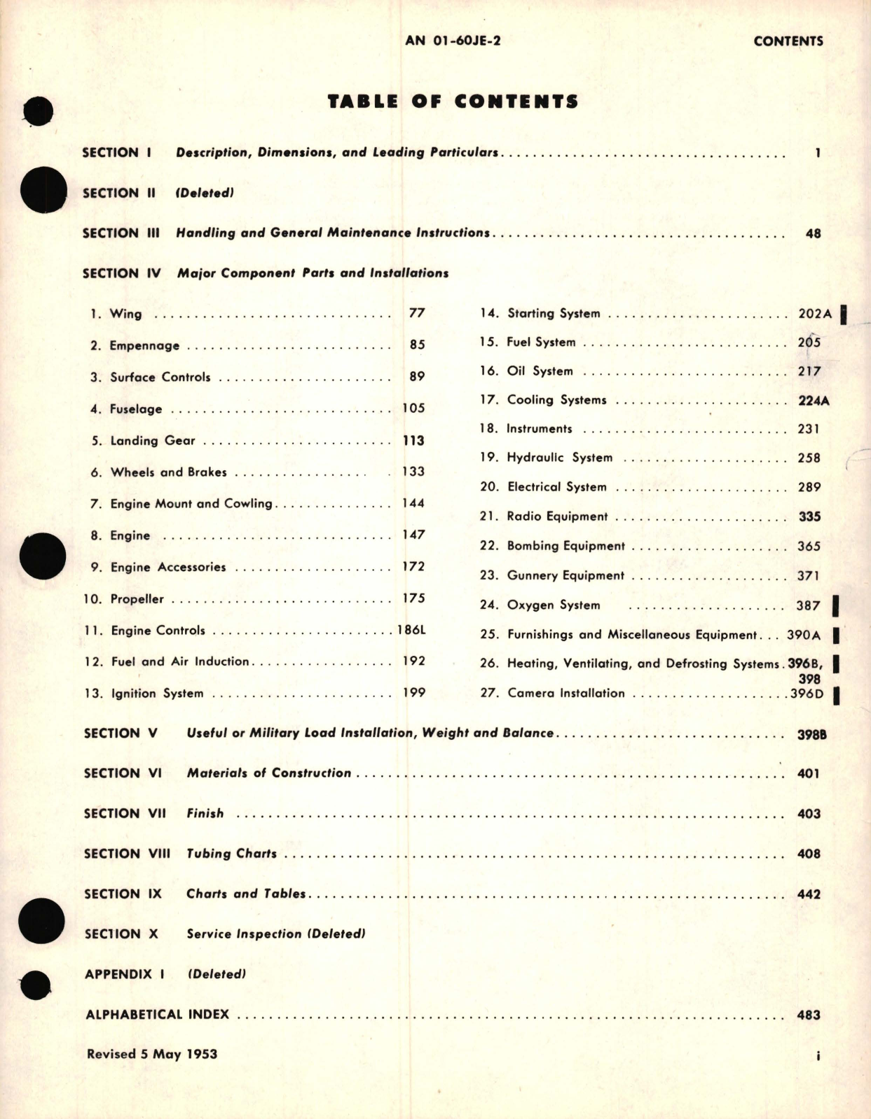 Sample page 5 from AirCorps Library document: Maintenance Instructions for USSAF F-51D, F-51M, ZF-51K, and TF-51D 