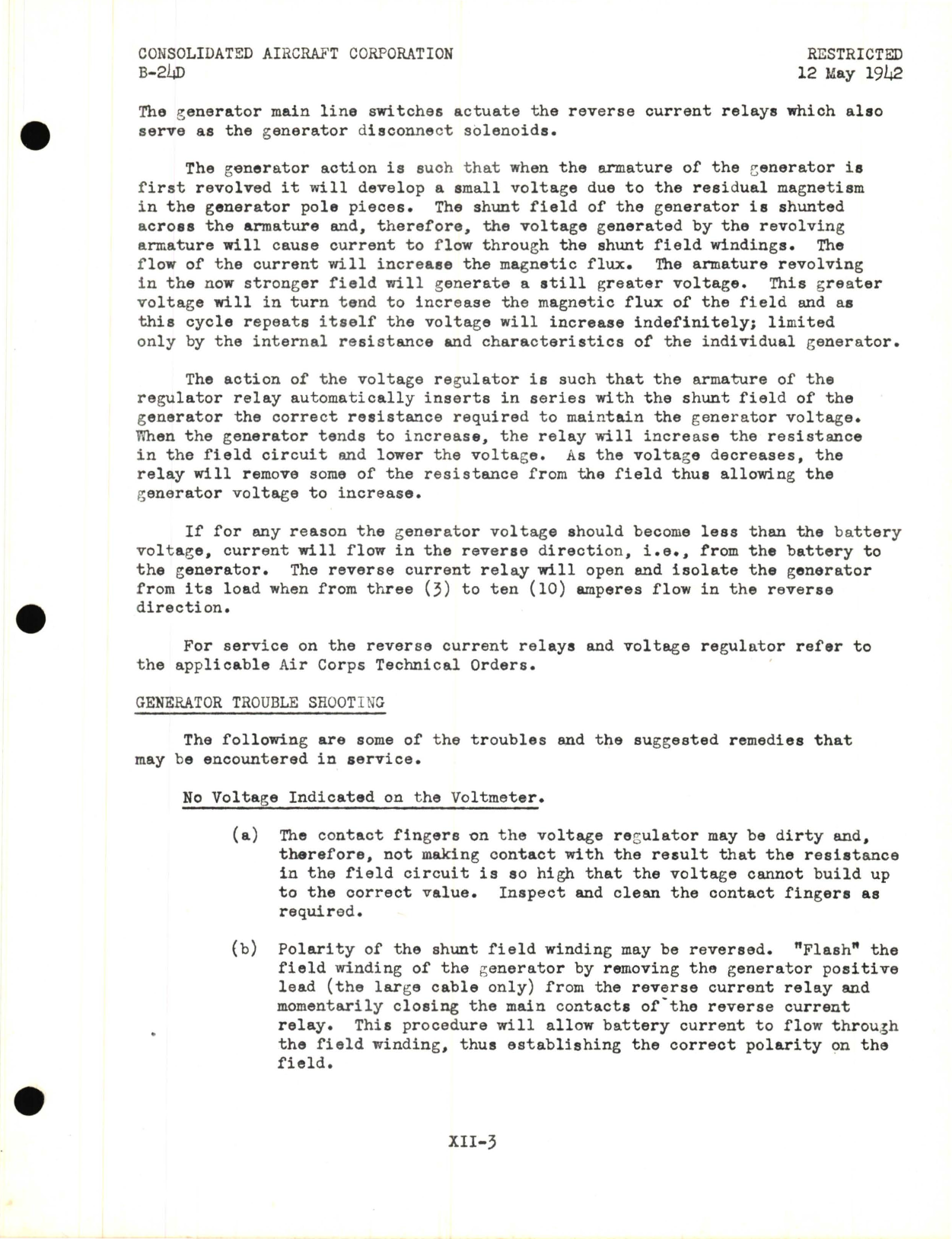 Sample page 7 from AirCorps Library document: Electrical System Information for the Model B-24D