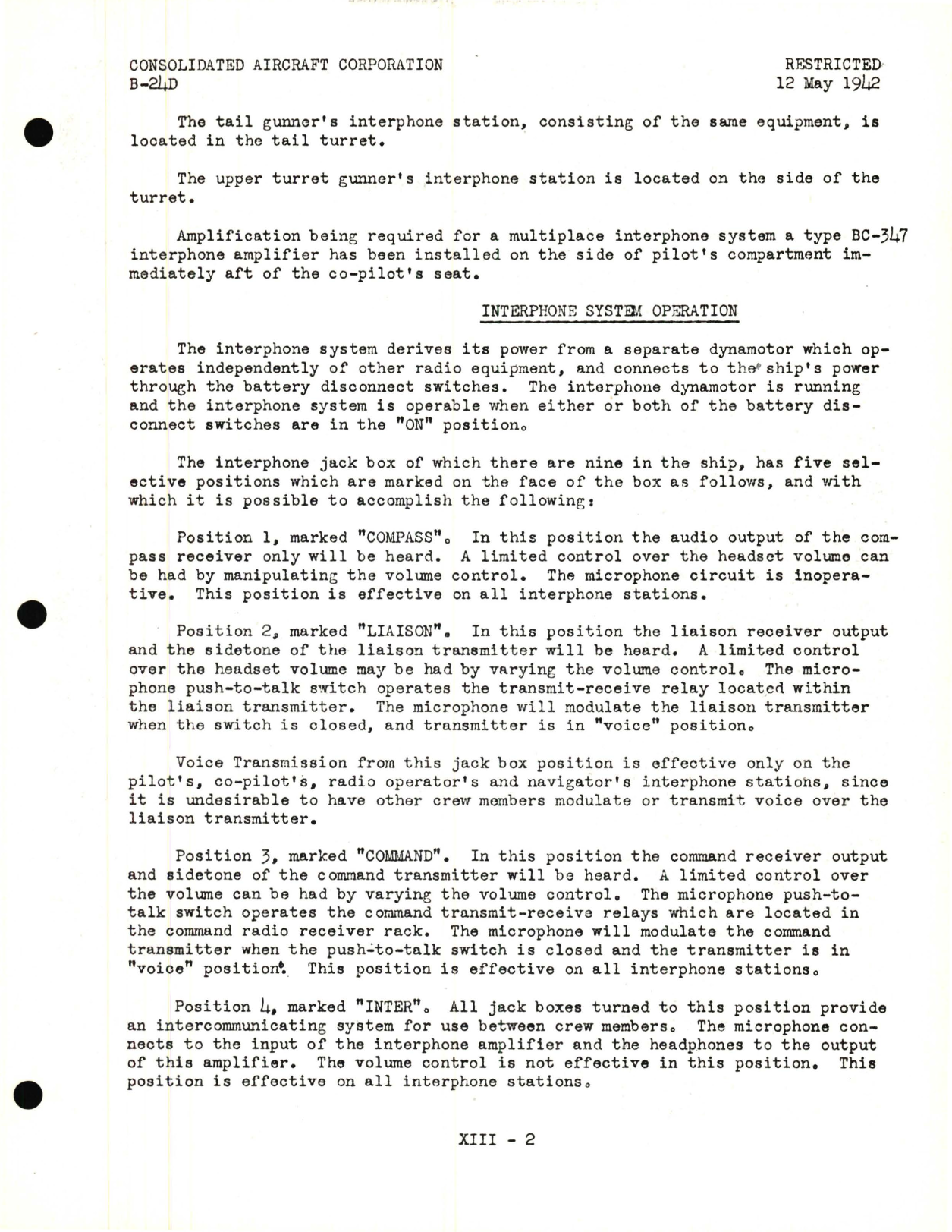 Sample page 7 from AirCorps Library document: Radio Equipment Information for the Model B-24D 