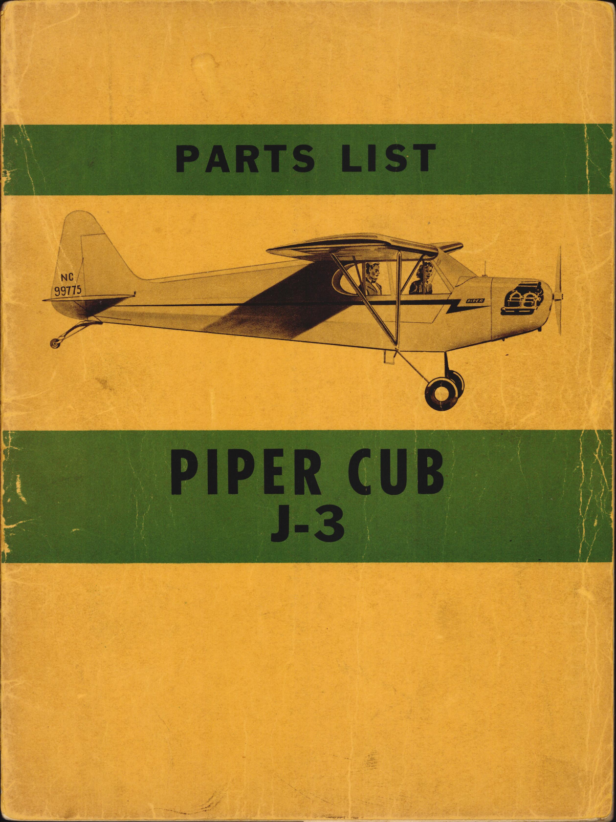 Sample page 1 from AirCorps Library document: Parts List for Piper Cub J3