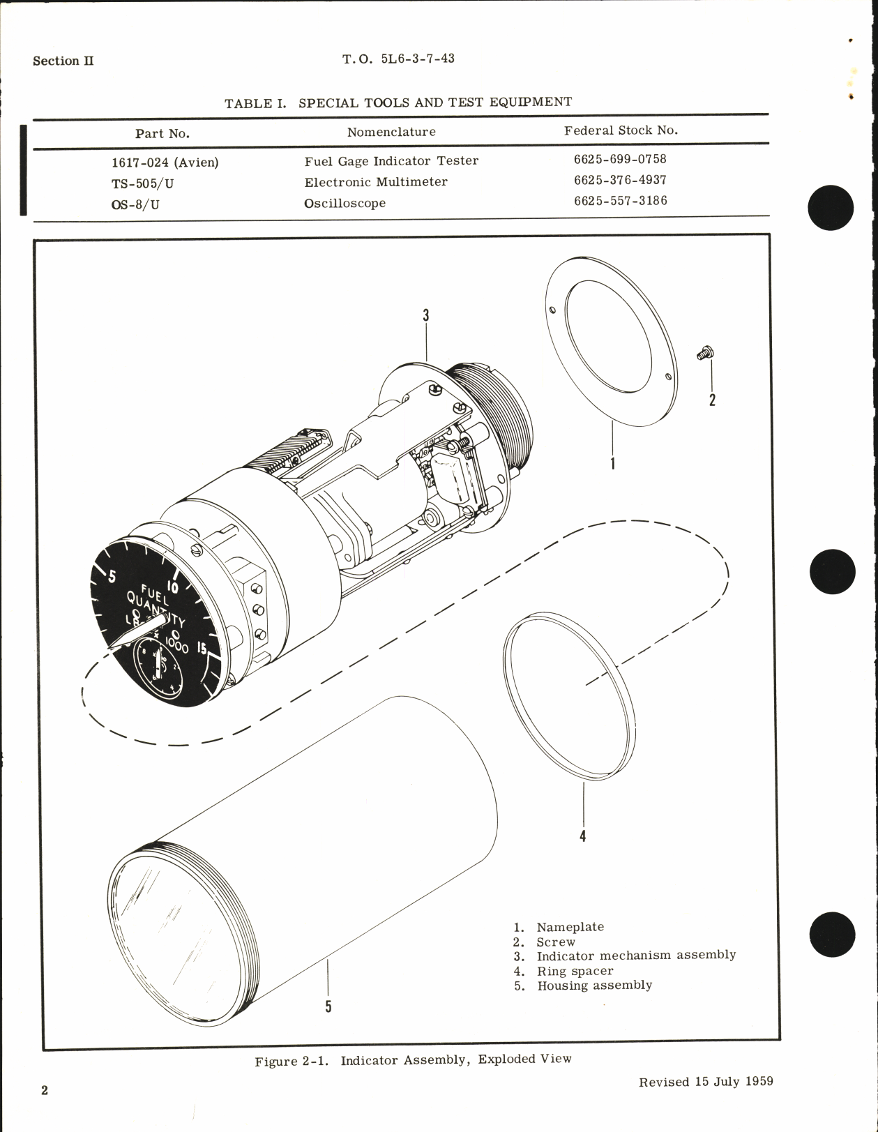 Sample page 6 from AirCorps Library document: Overhaul Instructions for Capacitor-Type Fuel Quantity Gage Indicators (Sensitive Type)