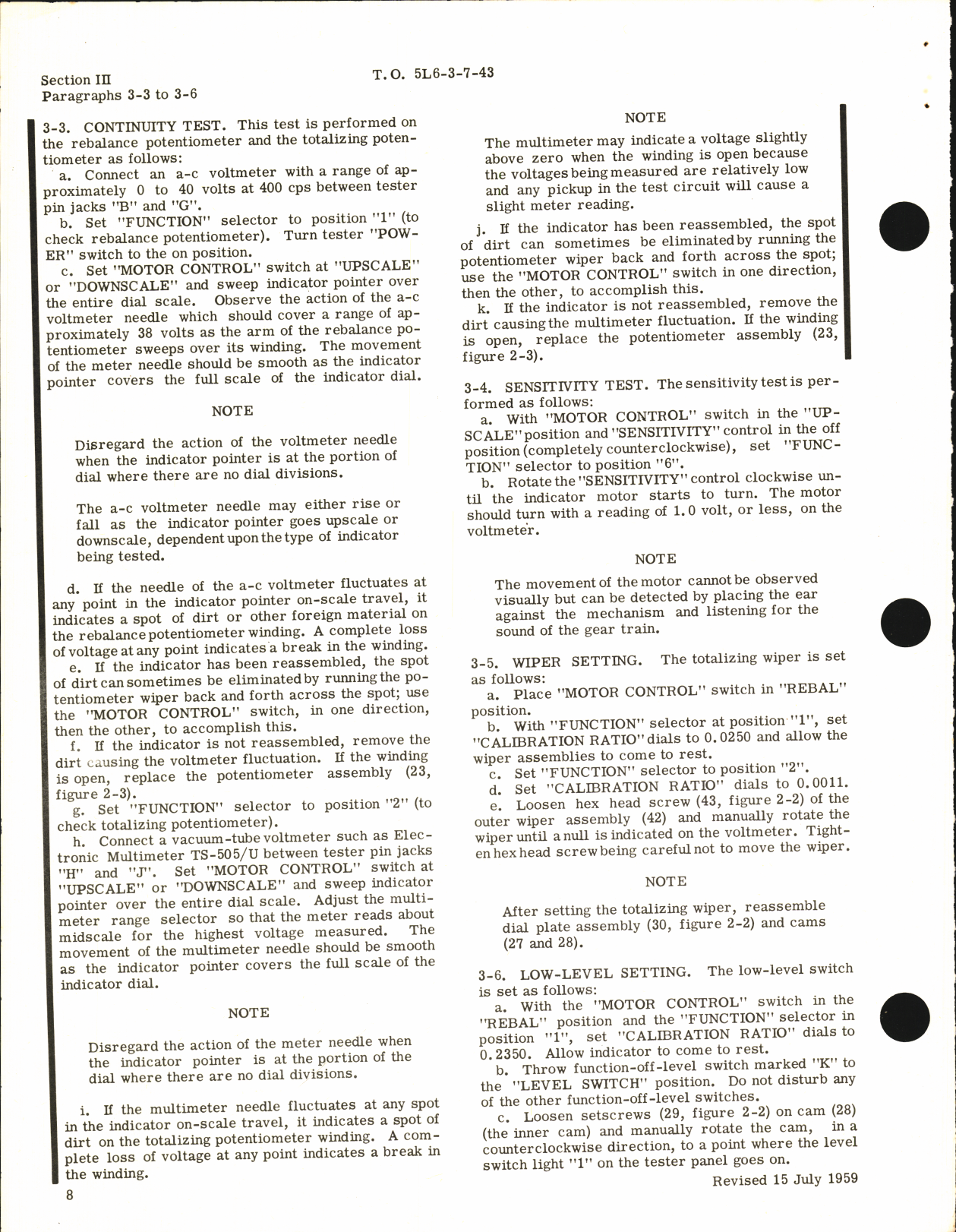 Sample page 8 from AirCorps Library document: Overhaul Instructions for Capacitor-Type Fuel Quantity Gage Indicators (Sensitive Type)