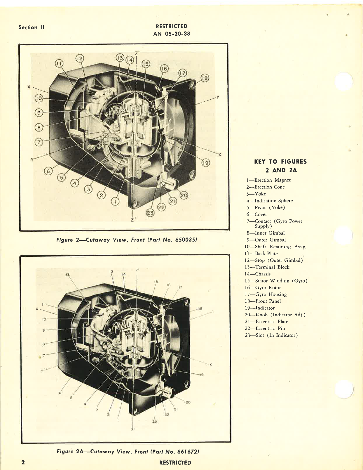 Sample page 6 from AirCorps Library document: Operation and Service Instructions for Attitude Gyro Indicator Navy R88-I-1310 and Universal Attitude Gyro Indicator Type J-1