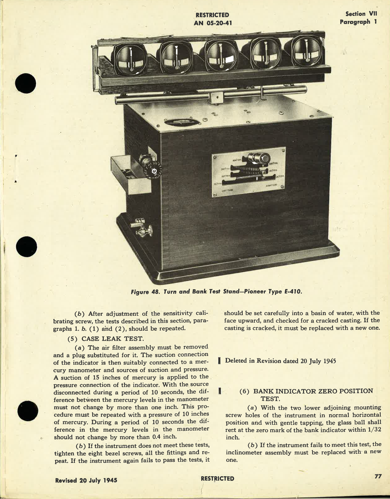 Sample page 5 from AirCorps Library document: Operation, Service, & Overhaul Instructions with Parts Catalog for Turn and Bank Indicators