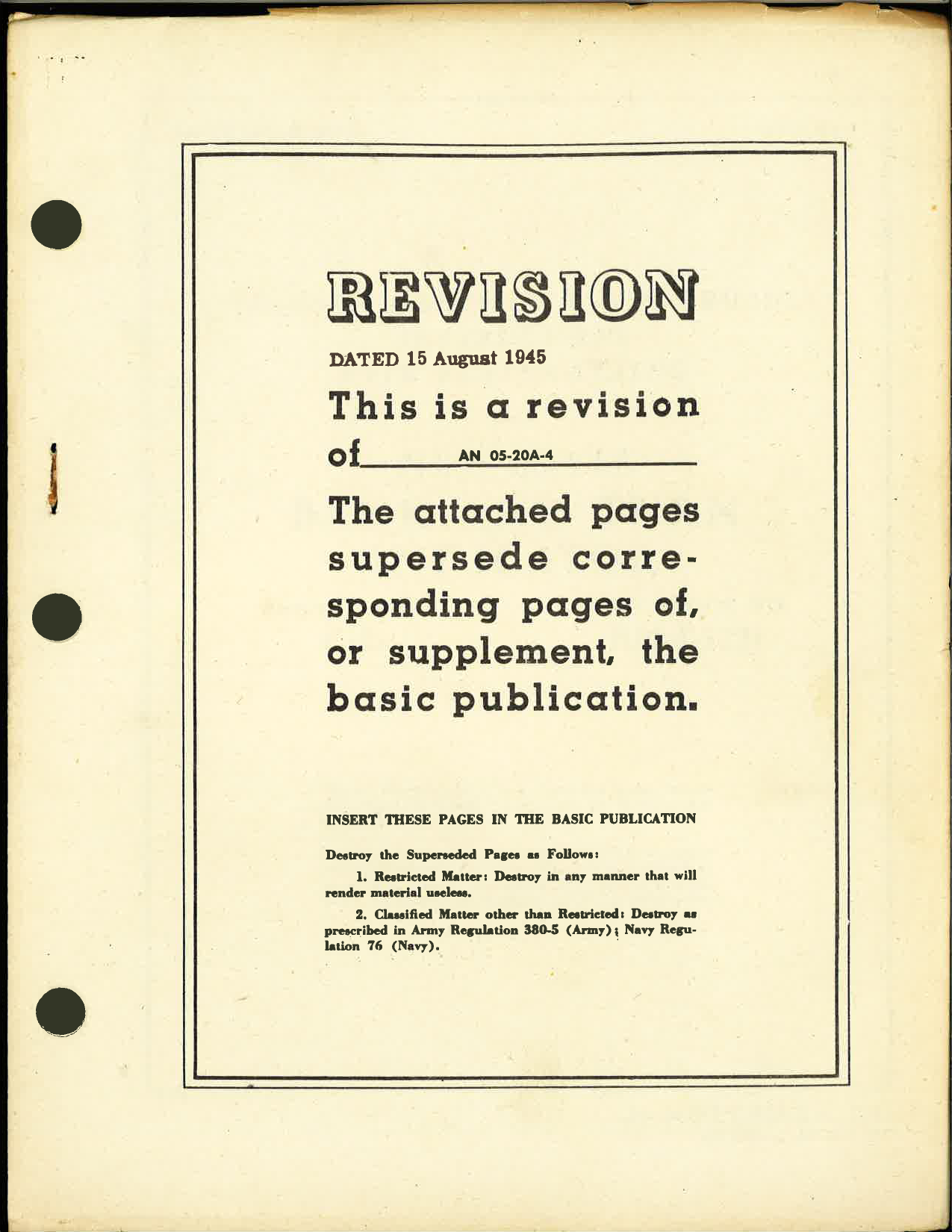 Sample page 1 from AirCorps Library document: Operation, Service, & Overhaul Instructions w/ Parts Catalog for New Style Bank and Turn Indicator