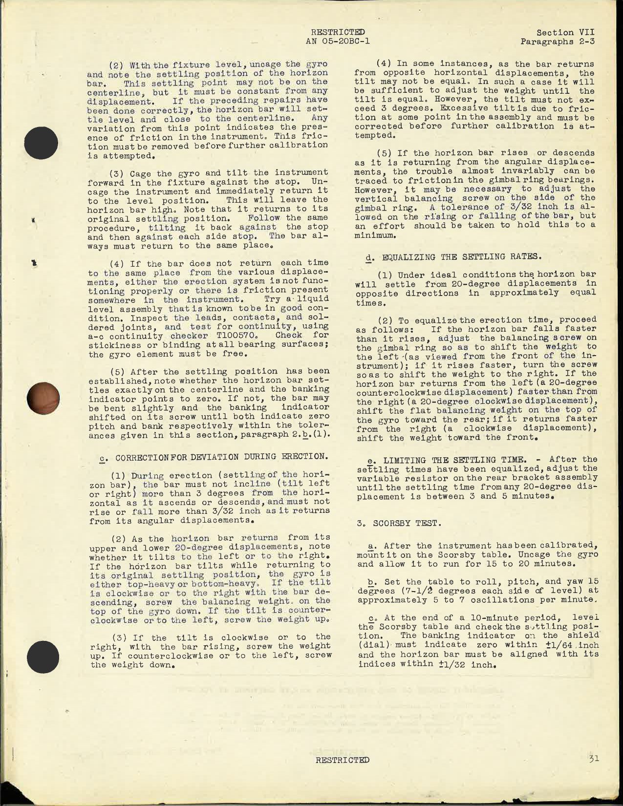 Sample page 5 from AirCorps Library document: Operation, Service, & Overhaul Instructions with Parts Catalog for Flight Indicator (Gyro Horizon) Type E-1