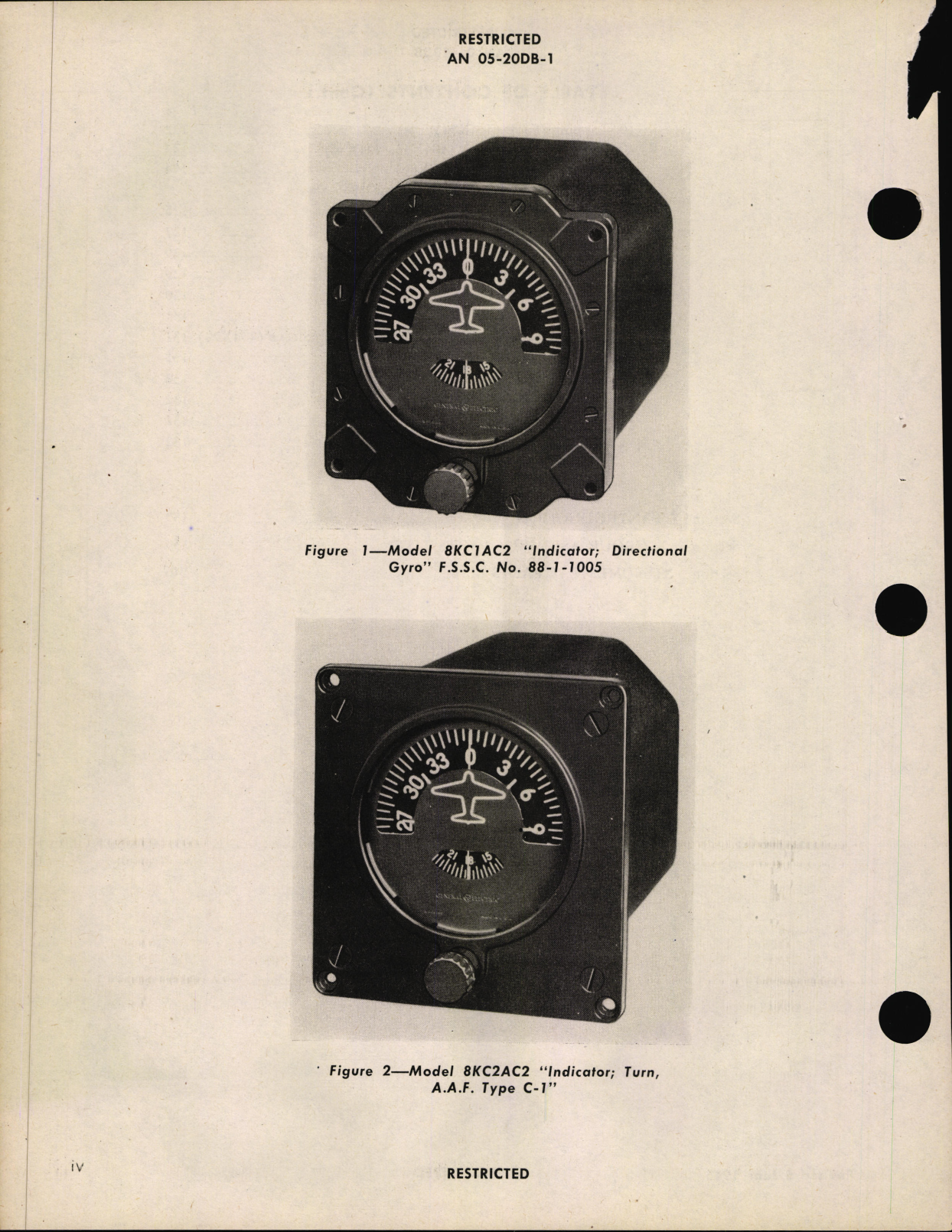 Sample page 6 from AirCorps Library document: Operation, Service & Overhaul Inst with Parts Catalog for Directional Gyro Turn Indicator Type C-1 F.S.S.C. No. 88-I-1005