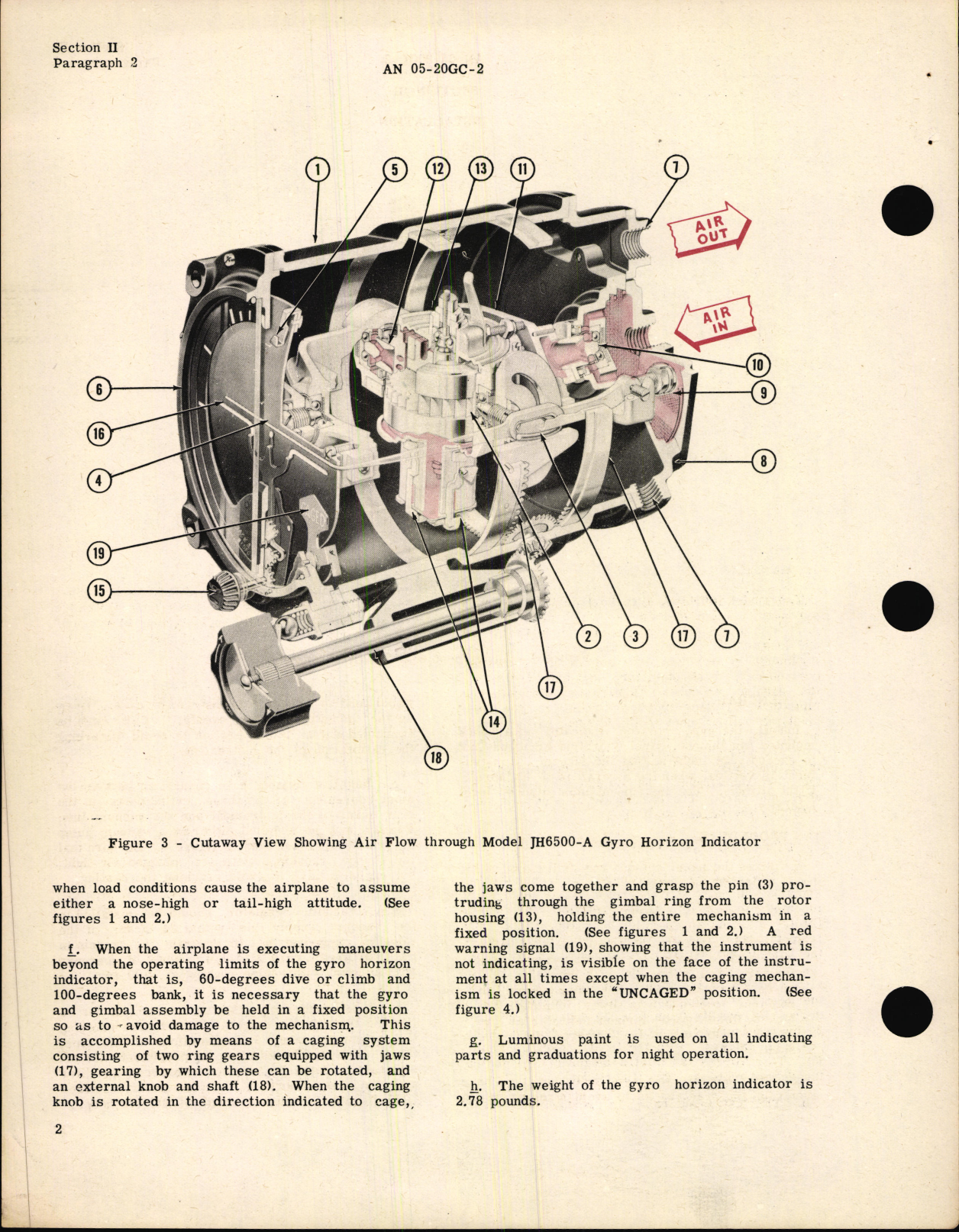Sample page 6 from AirCorps Library document: Operation, Service, & Overhaul Instructions with Parts Catalog for Type AN 5736-1 F.S.S.C. 88-I-1350 Gyro Horizon Indicator