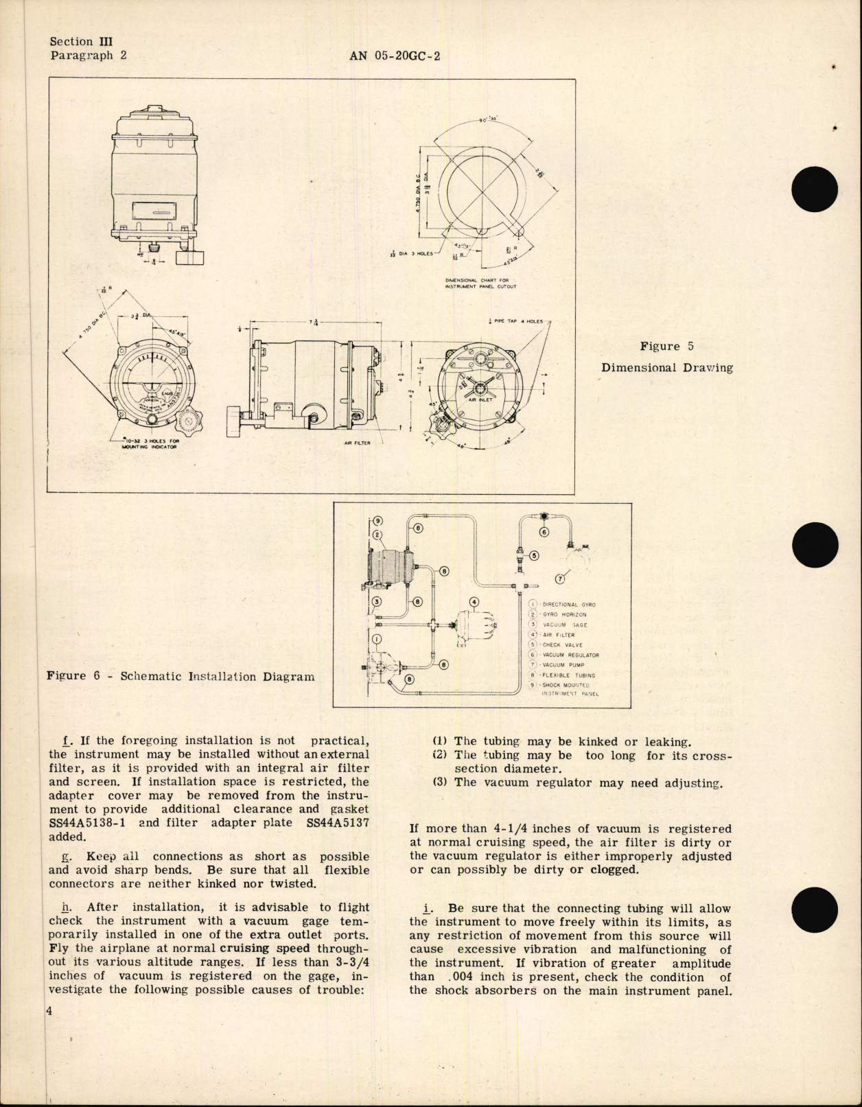 Sample page 8 from AirCorps Library document: Operation, Service, & Overhaul Instructions with Parts Catalog for Type AN 5736-1 F.S.S.C. 88-I-1350 Gyro Horizon Indicator