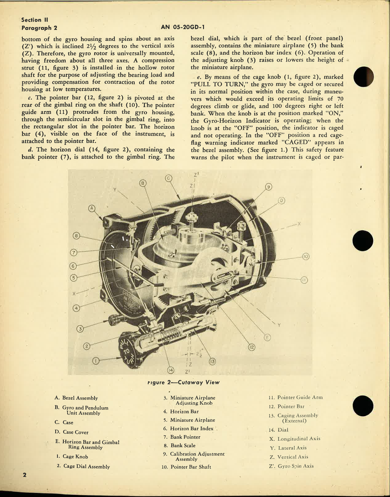 Sample page 6 from AirCorps Library document: Operation and Service Instructions Gyro Horizon Indicators