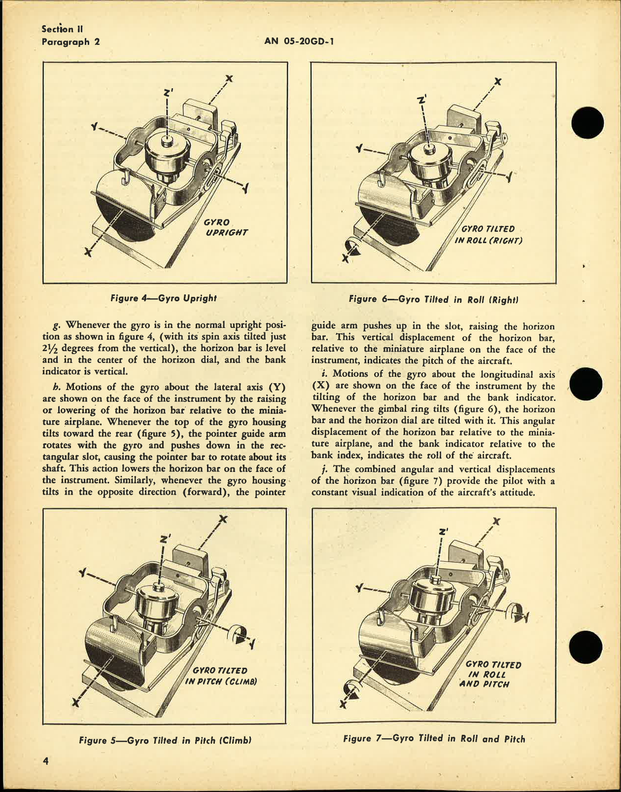 Sample page 8 from AirCorps Library document: Operation and Service Instructions Gyro Horizon Indicators