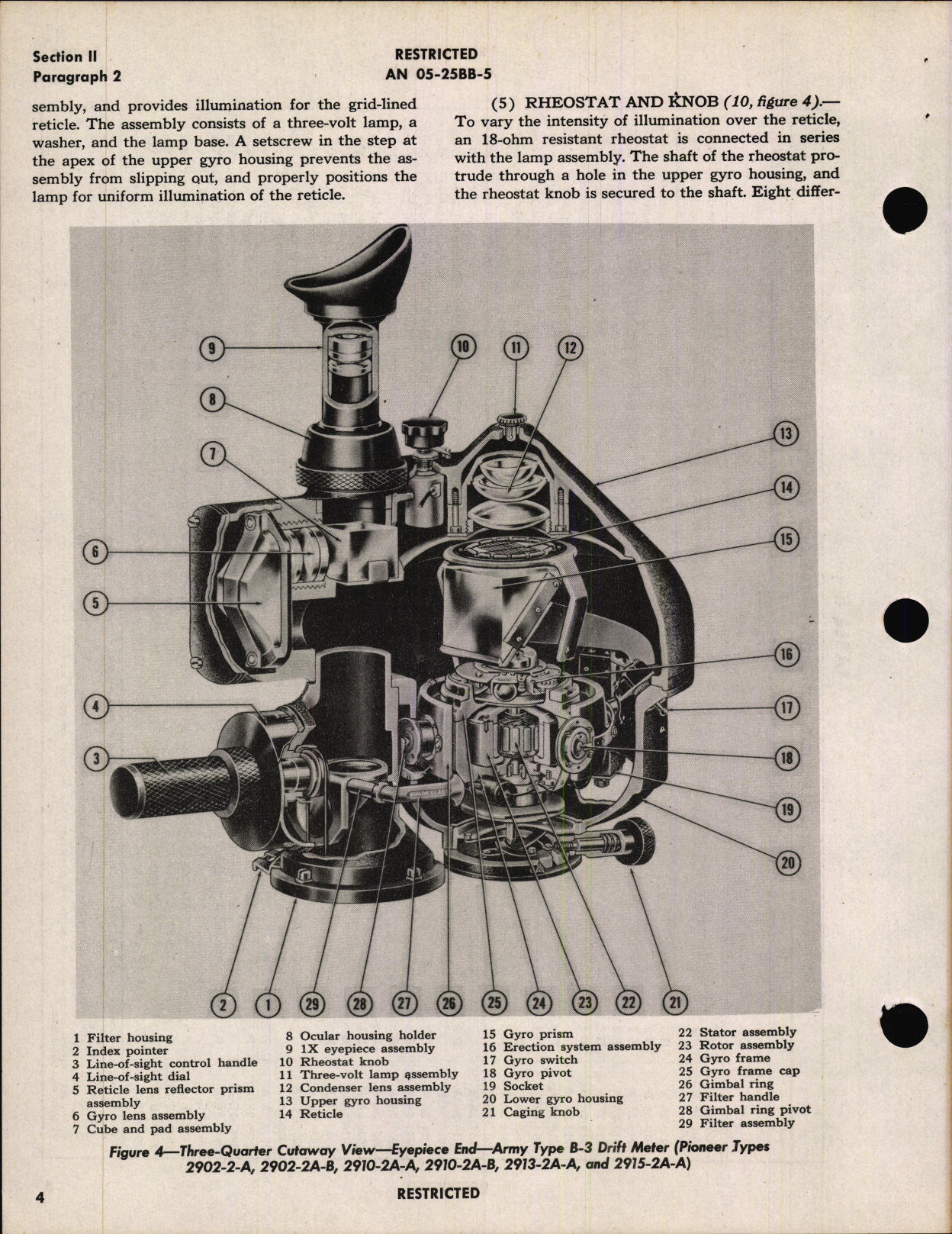 Sample page 8 from AirCorps Library document: Operation and Service Instructions for Drift Meters Type B-3 (Navy R88-S-872-27, -40, -51, -53, -60)