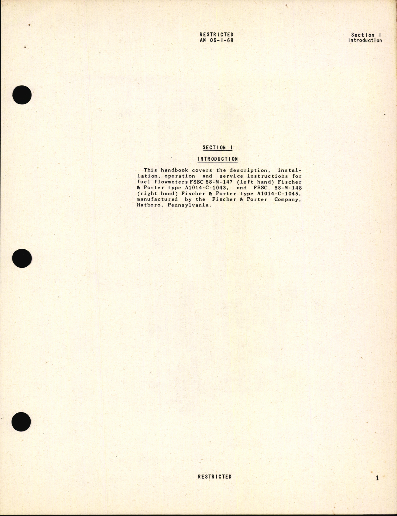 Sample page 7 from AirCorps Library document: Handbook of Instructions with Parts Catalog for FSSC-88-M-147 and FSSC-88-M-148 Fuel Flowmeters