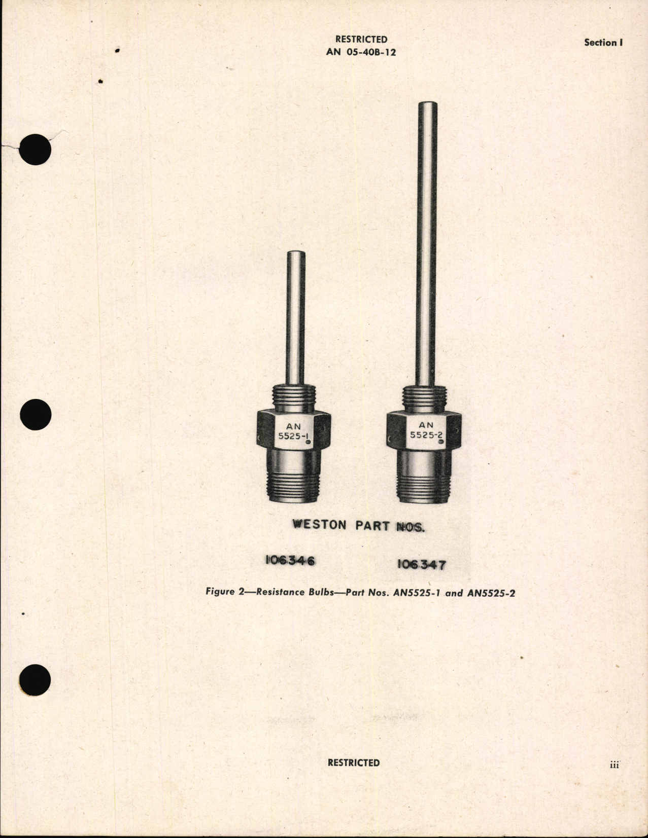Sample page 5 from AirCorps Library document: Handbook of Instructions with Parts Catalog for Thermometer Indicators