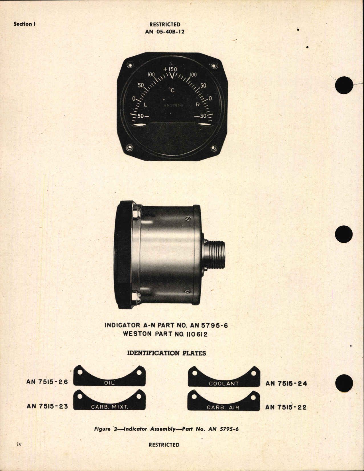 Sample page 6 from AirCorps Library document: Handbook of Instructions with Parts Catalog for Thermometer Indicators