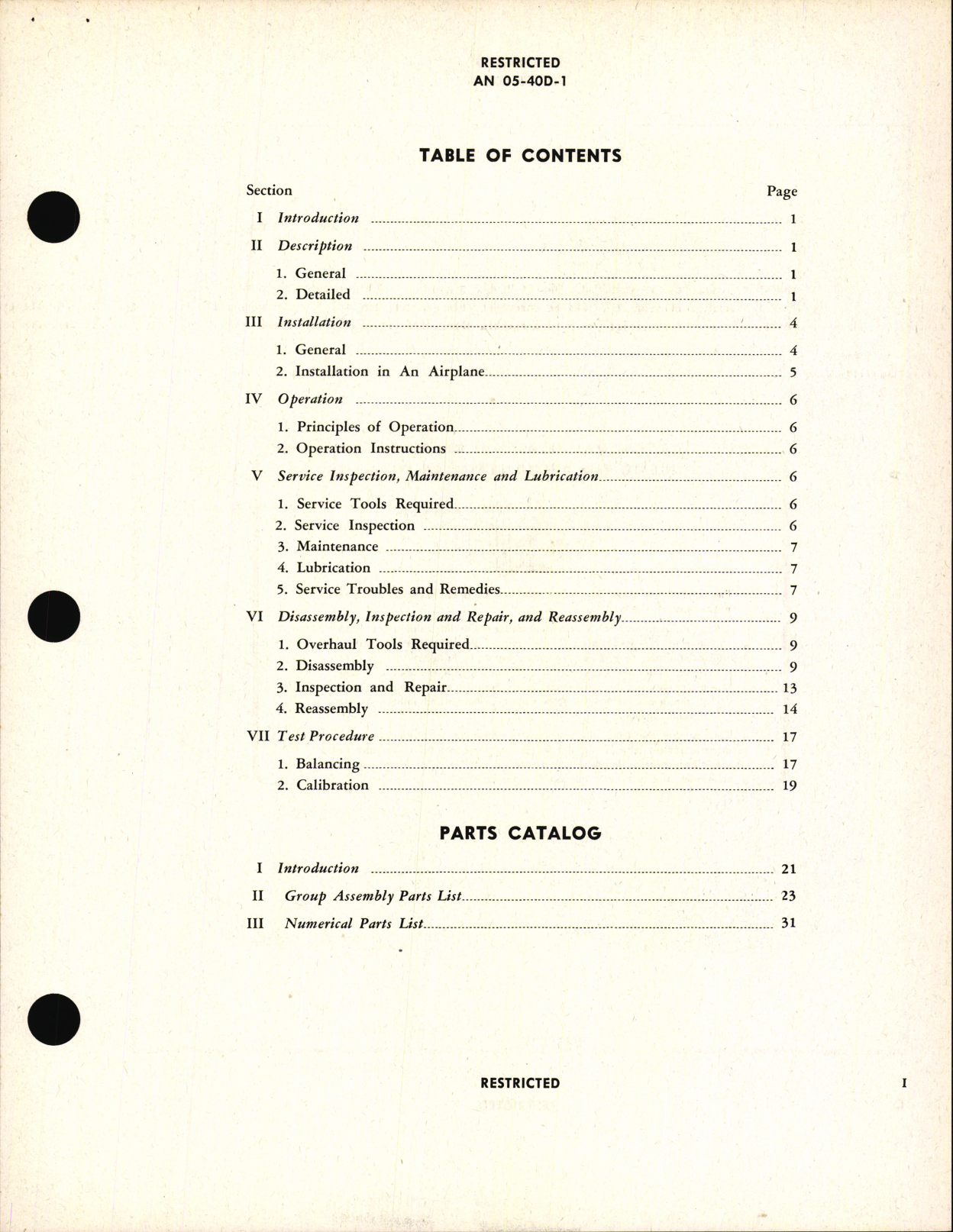 Sample page 5 from AirCorps Library document: Handbook of Instructions with Parts Catalog for Types B-9 and B-11 Thermocouple Thermometers