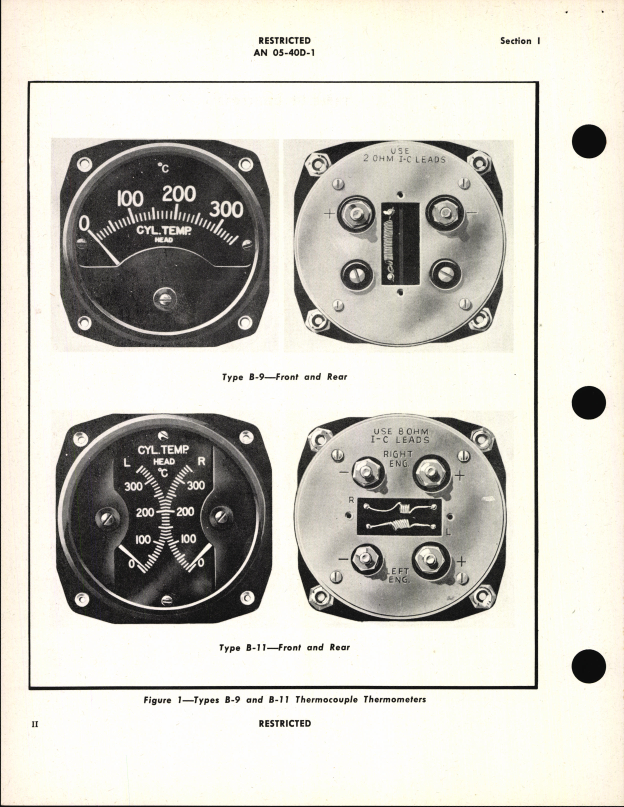 Sample page 6 from AirCorps Library document: Handbook of Instructions with Parts Catalog for Types B-9 and B-11 Thermocouple Thermometers