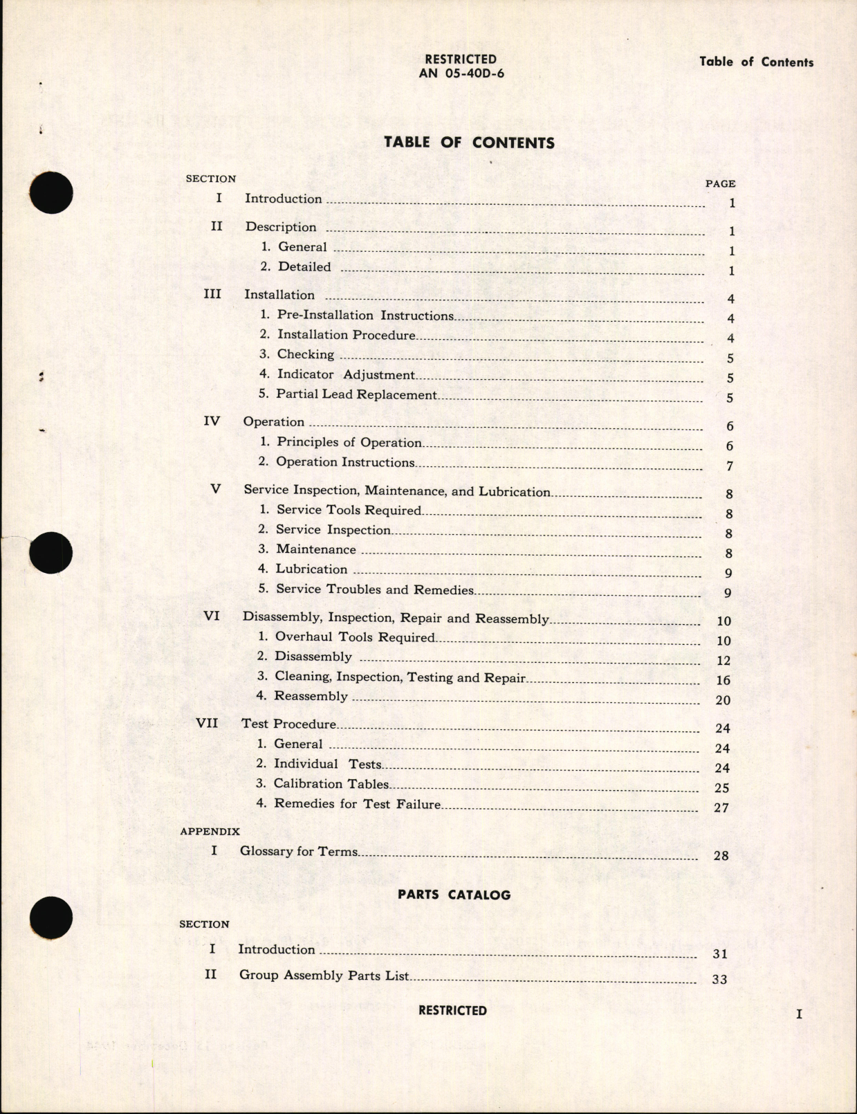 Sample page 5 from AirCorps Library document: Handbook of Instructions with Parts Catalog for Type B-11 and F.S.S.C. 88-I-2660 Thermocouple Thermometers