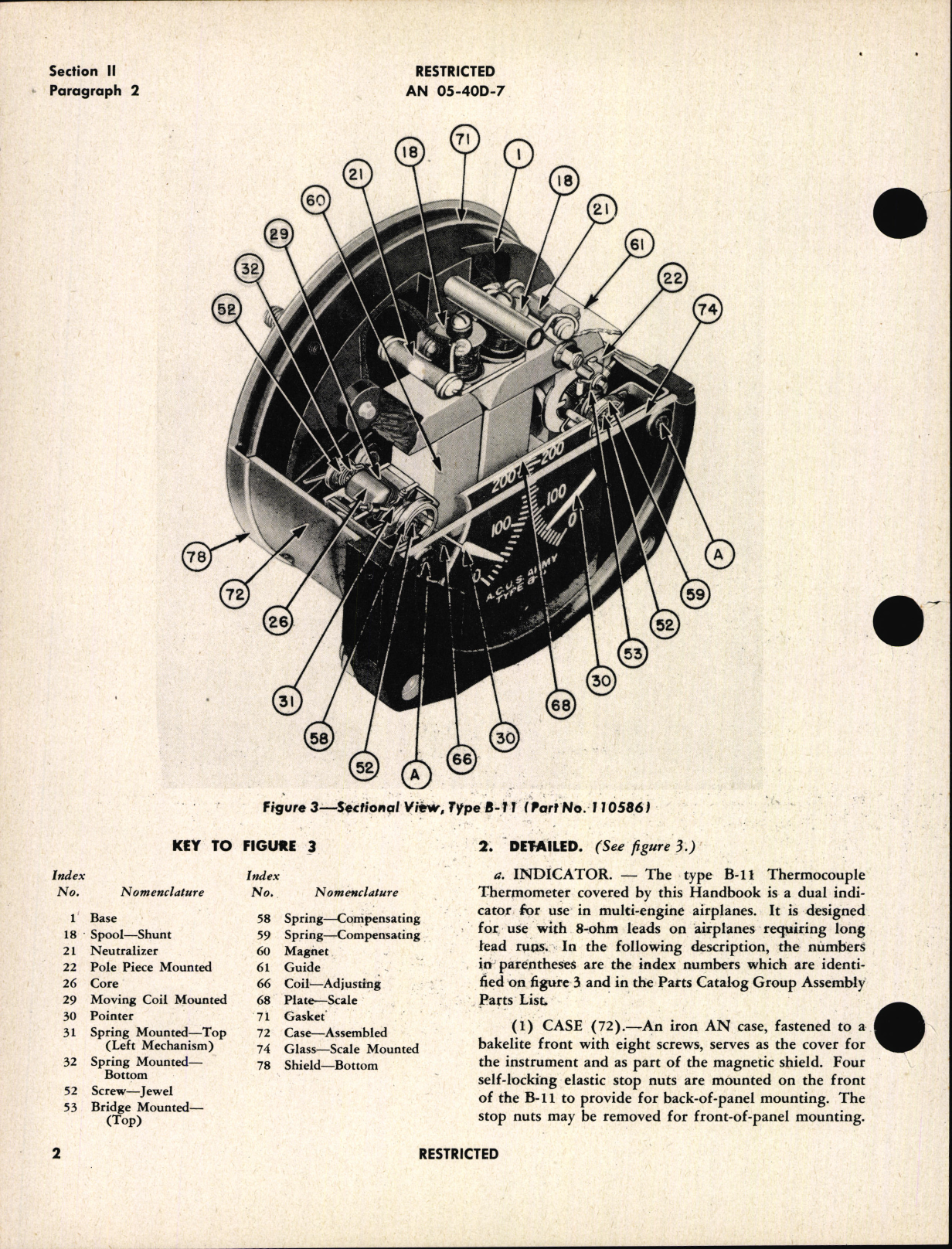 Sample page 6 from AirCorps Library document: Handbook of Instructions with Parts Catalog for Thermocouple Thermometers