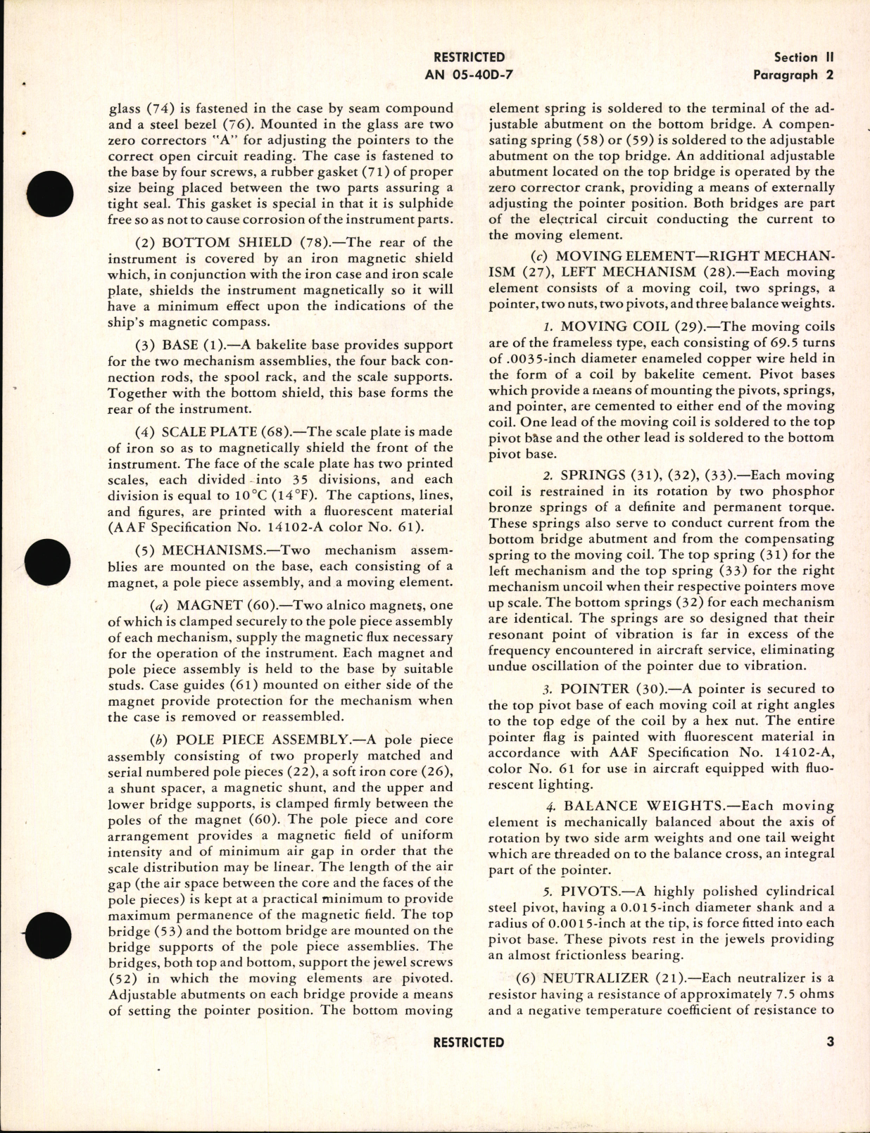 Sample page 7 from AirCorps Library document: Handbook of Instructions with Parts Catalog for Type B-11 and F.S.S.C. 88-I-2662 Thermocouple Thermometer