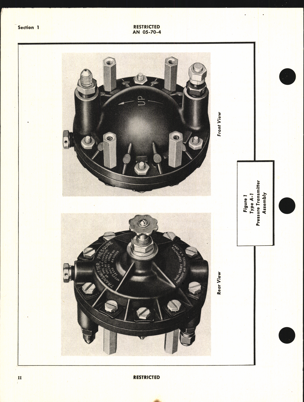 Sample page 6 from AirCorps Library document: Handbook of Instructions with Parts Catalog for Type A-1 Pressure Transmitter (Fuel & Oil)