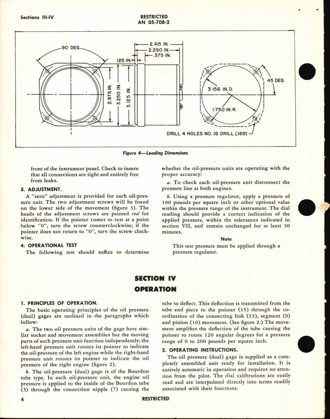Sample page 8 from AirCorps Library document: Operation, Service, & Overhaul Instructions with Parts Catalog for Dual Oil Pressure Gages