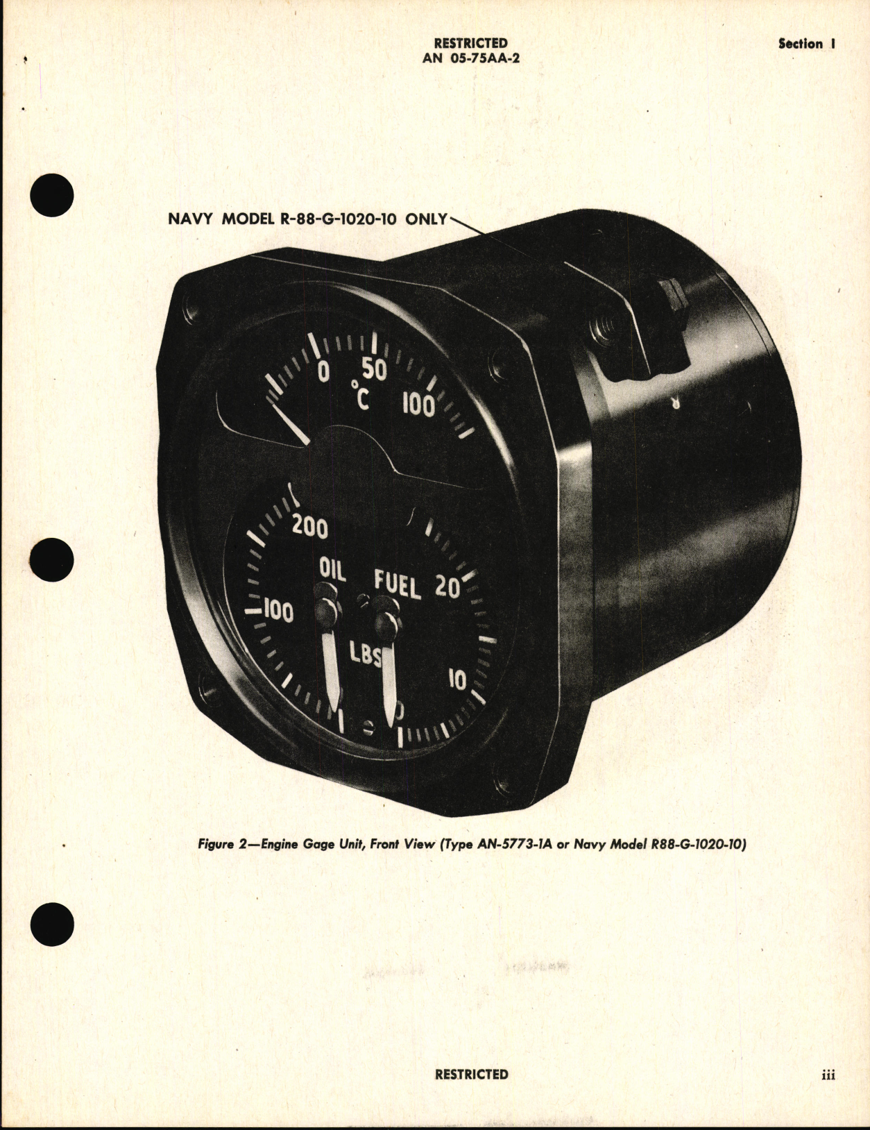Sample page 5 from AirCorps Library document: Operation, Service, & Overhaul Instructions with Parts Catalog for Engine Gage Unit