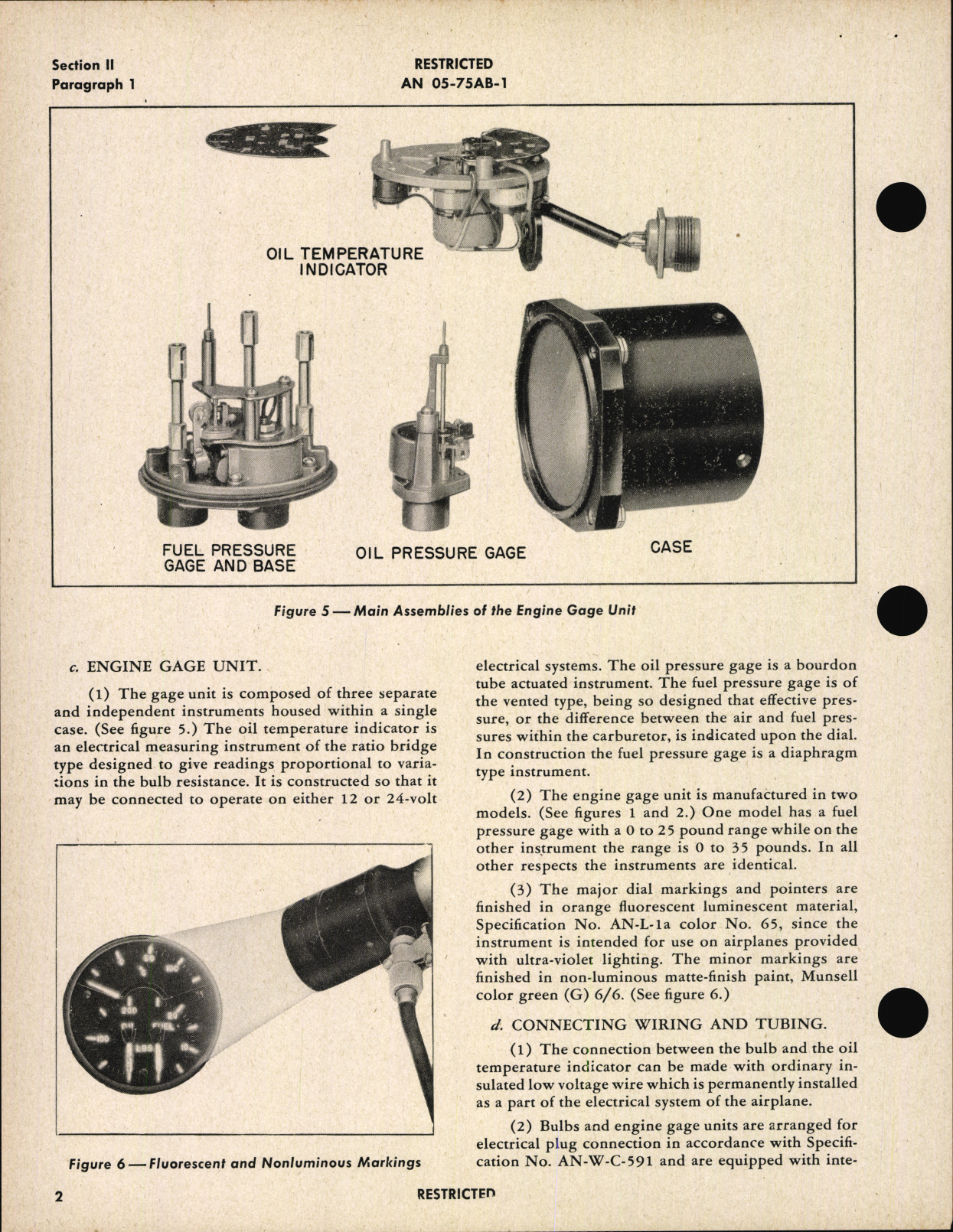 Sample page 6 from AirCorps Library document: Operation, Service, & Overhaul Instructions with Parts Catalog for Engine Gage Units