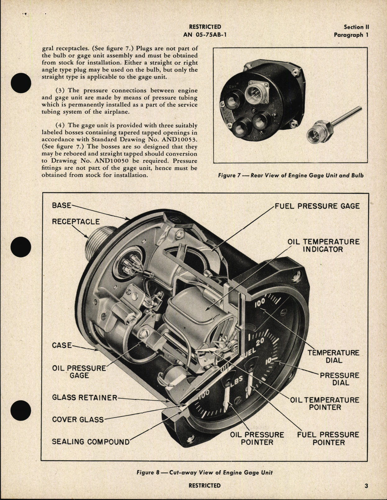 Sample page 7 from AirCorps Library document: Operation, Service, & Overhaul Instructions with Parts Catalog for Engine Gage Units