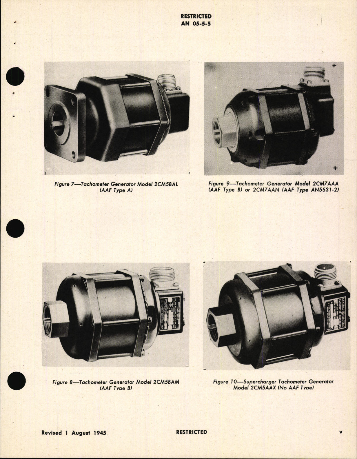 Sample page 5 from AirCorps Library document: Overhaul Instructions for Electric Tachometers