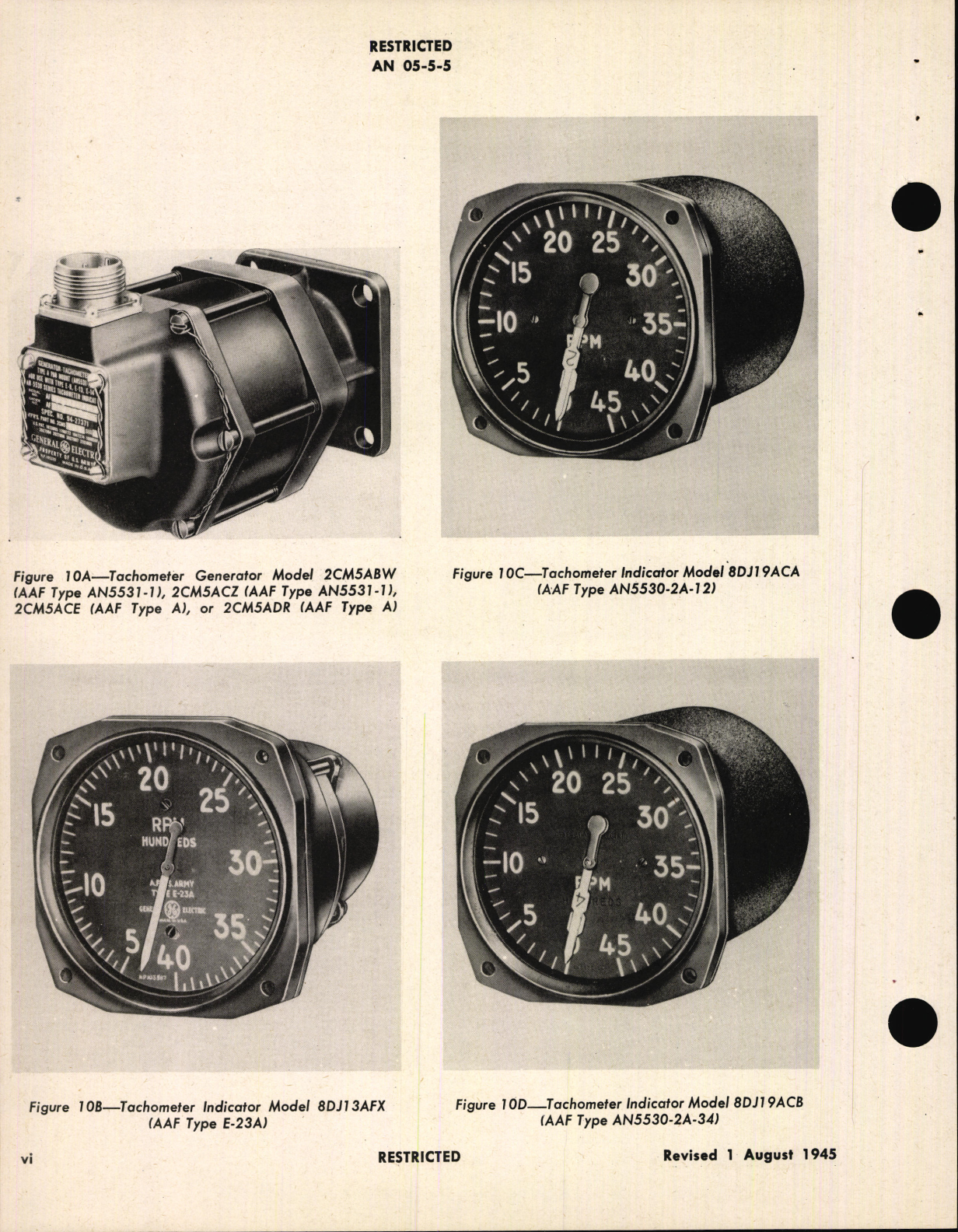 Sample page 6 from AirCorps Library document: Overhaul Instructions for Electric Tachometers