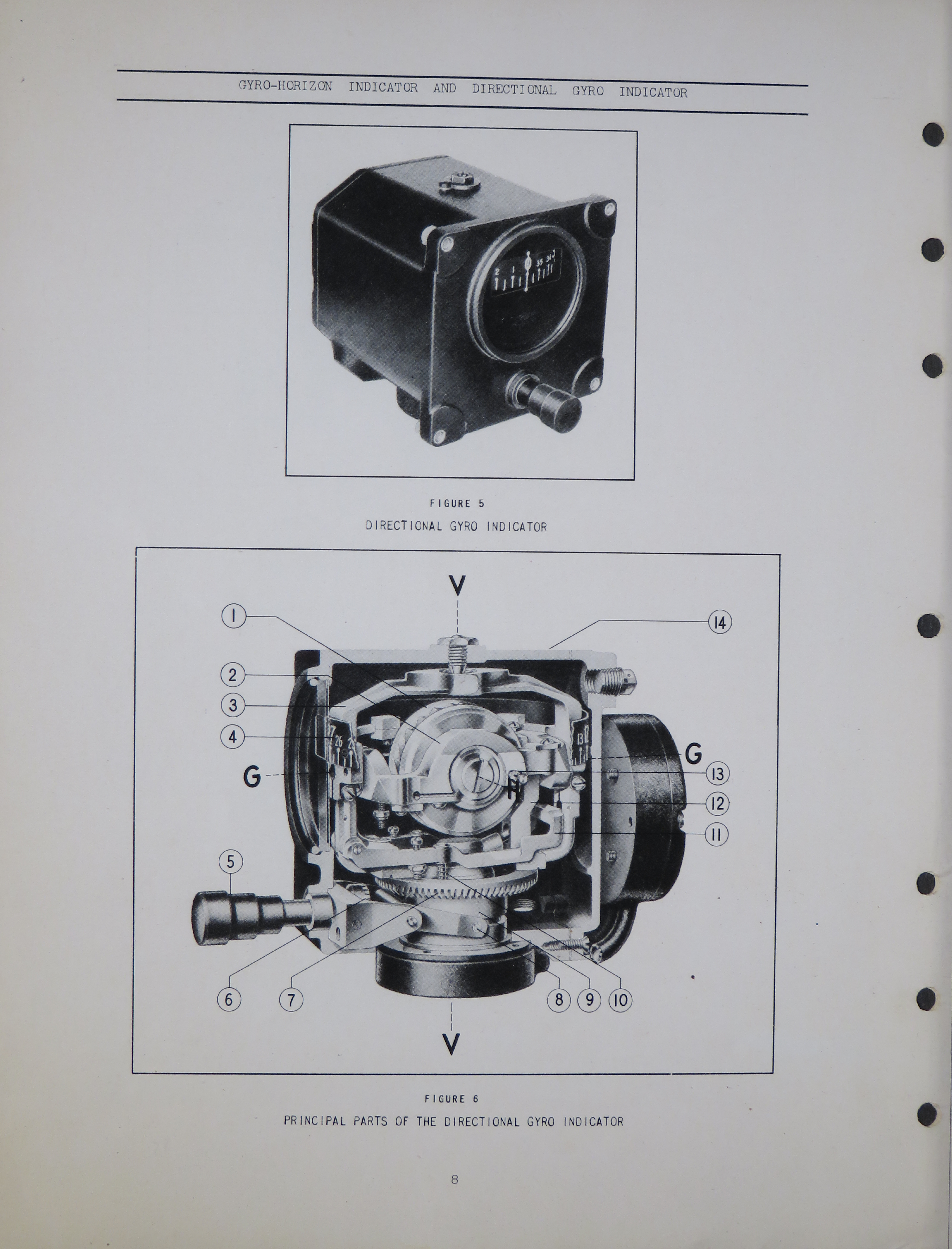 Sample page 8 from AirCorps Library document: Gyro-Horizon Indicator and Directional Gyro Indicator