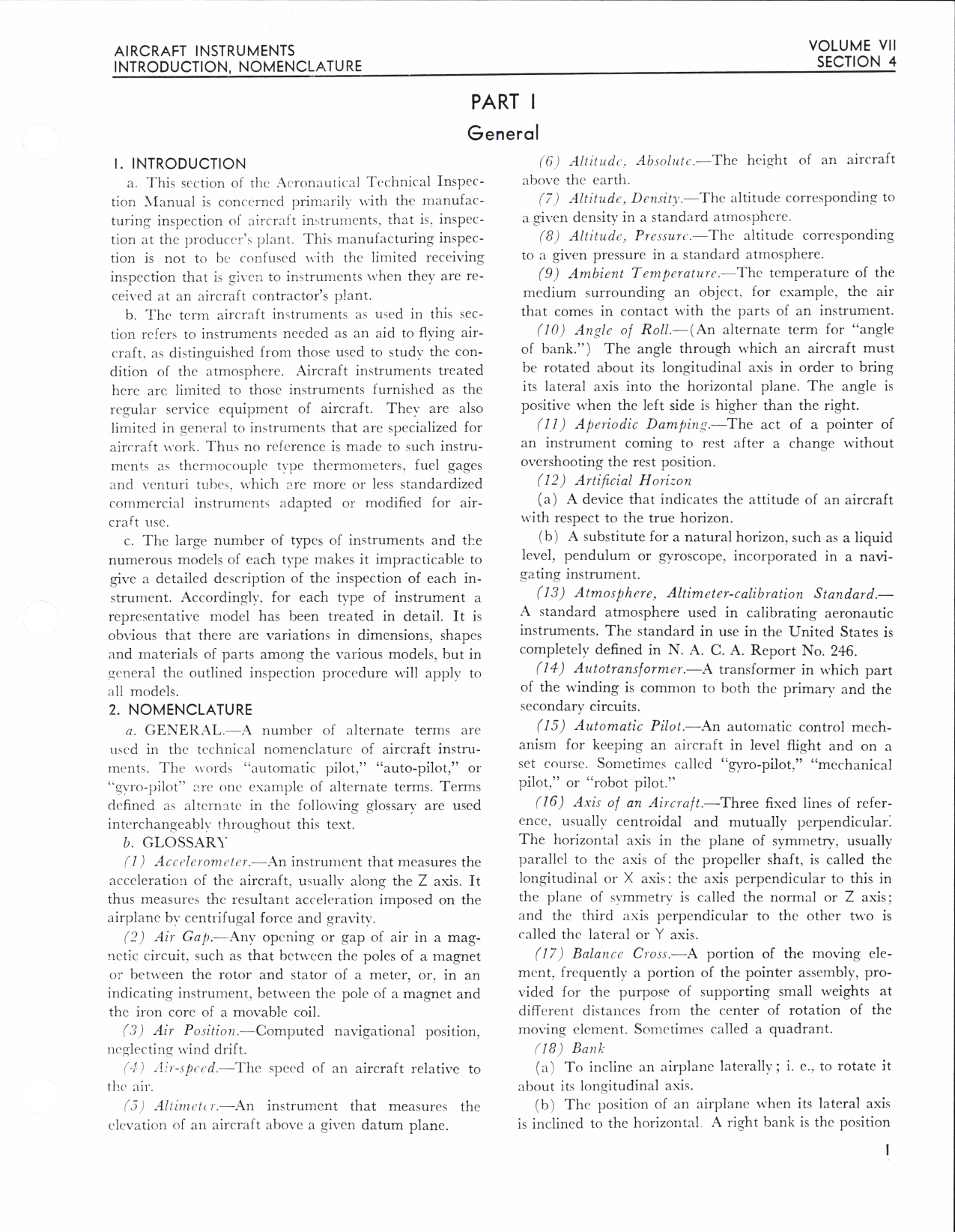 Sample page 7 from AirCorps Library document: Aeronautical Technical Inspection Manual - Aircraft Instruments