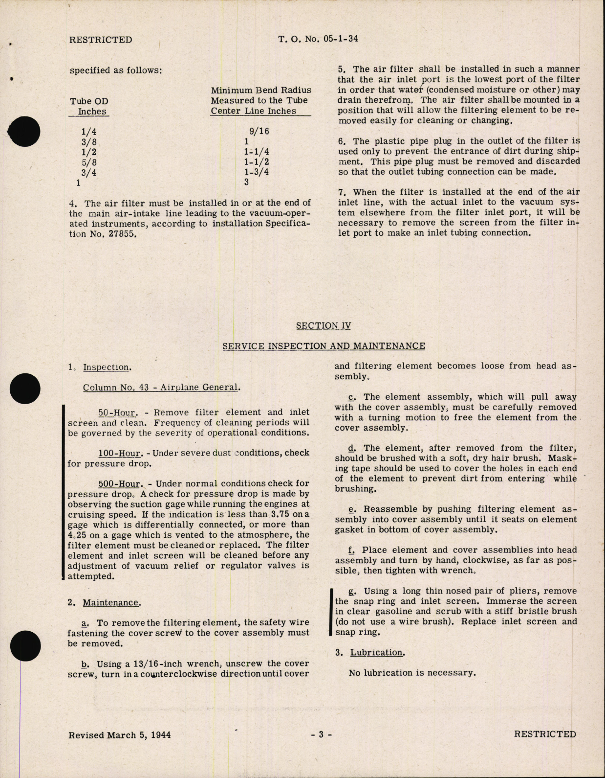 Sample page 7 from AirCorps Library document: Handbook of Instructions with Parts Catalog for Type PA-12 Air Filter