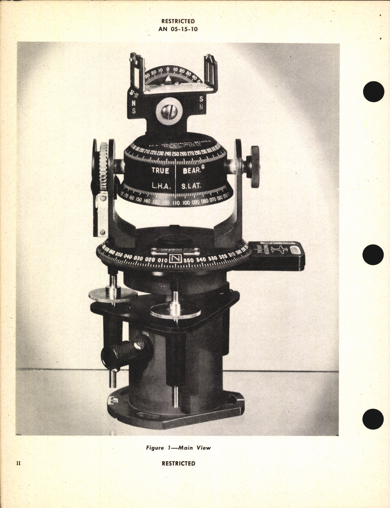 Sample page 6 from AirCorps Library document: Handbook of Instructions with Parts Catalog for Mark II Astro Compass