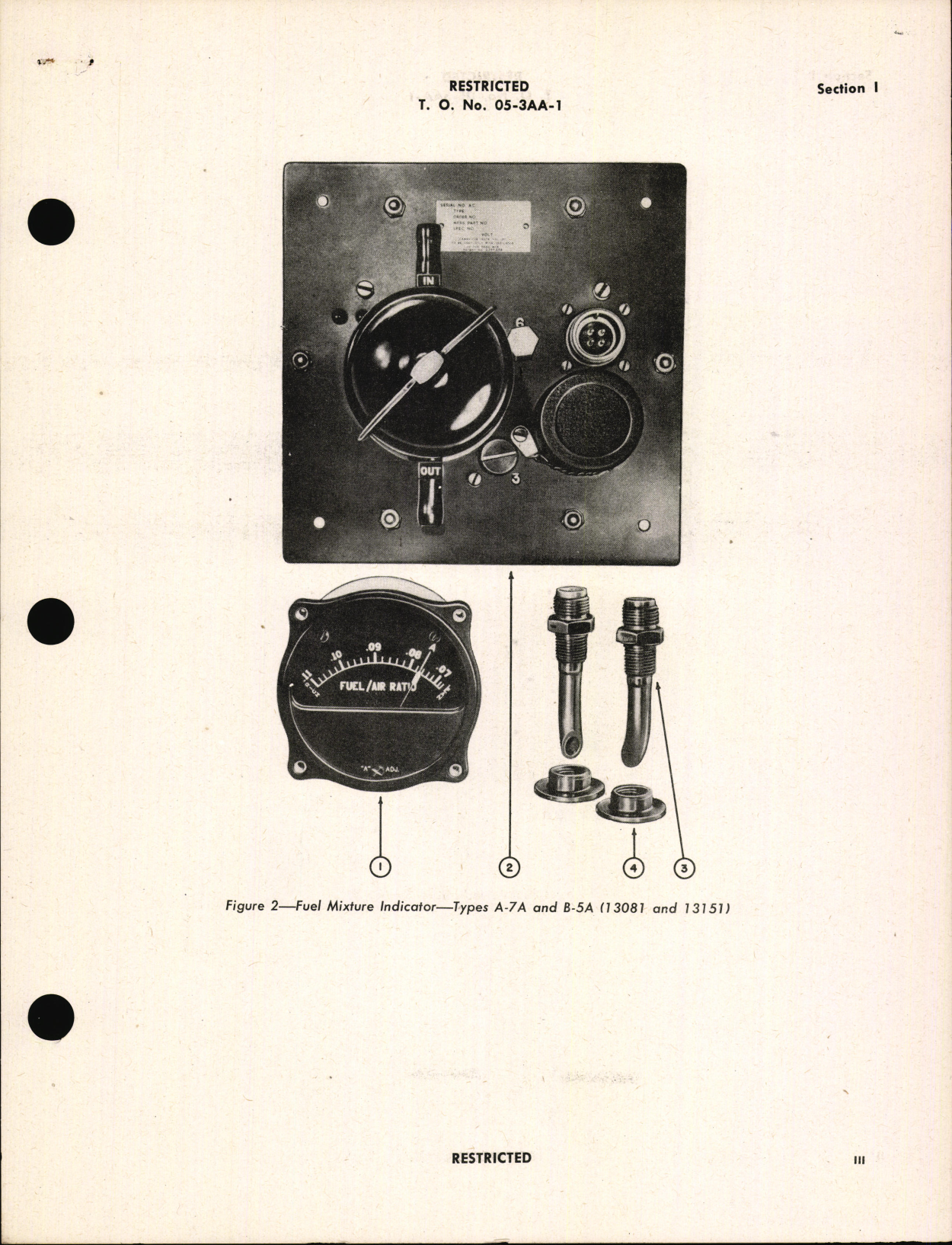 Sample page 5 from AirCorps Library document: Handbook of Instructions with Parts Catalog for Fuel Mixture Indicators