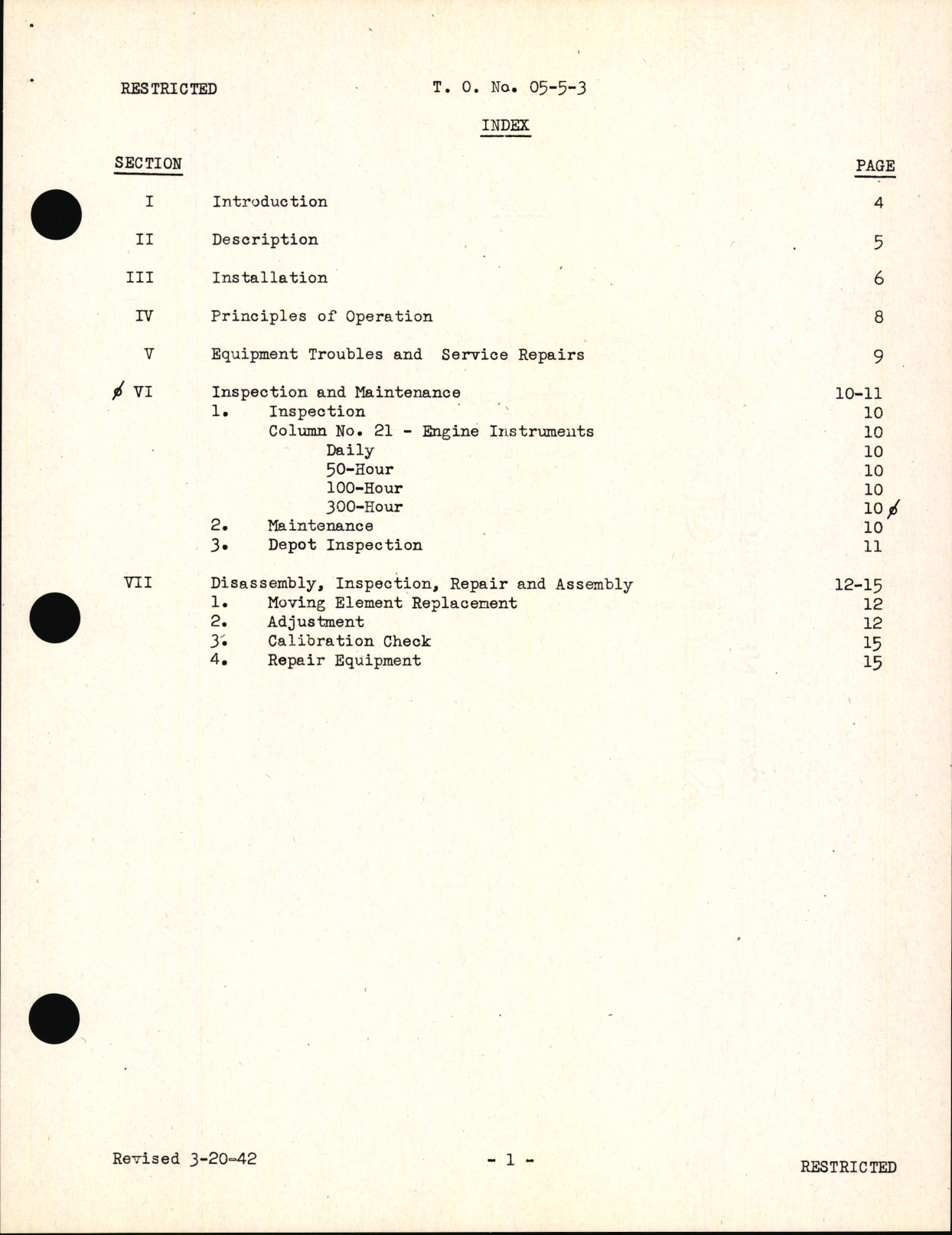 Sample page 5 from AirCorps Library document: Handbook of Instructions with Parts Catalog for Type A-4 Synchronism Indicator