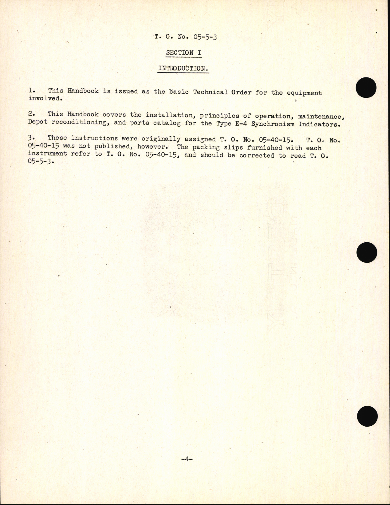 Sample page 8 from AirCorps Library document: Handbook of Instructions with Parts Catalog for Type A-4 Synchronism Indicator