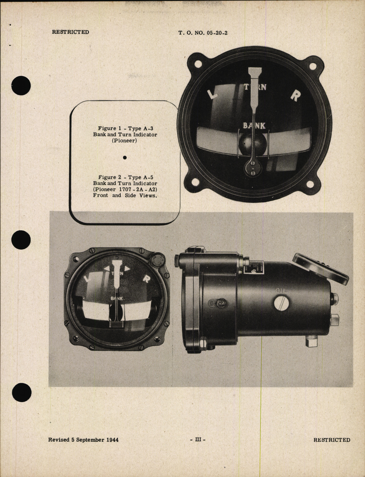 Sample page 5 from AirCorps Library document: Handbook of Instructions with Parts Catalog for Bank and Turn Indicators