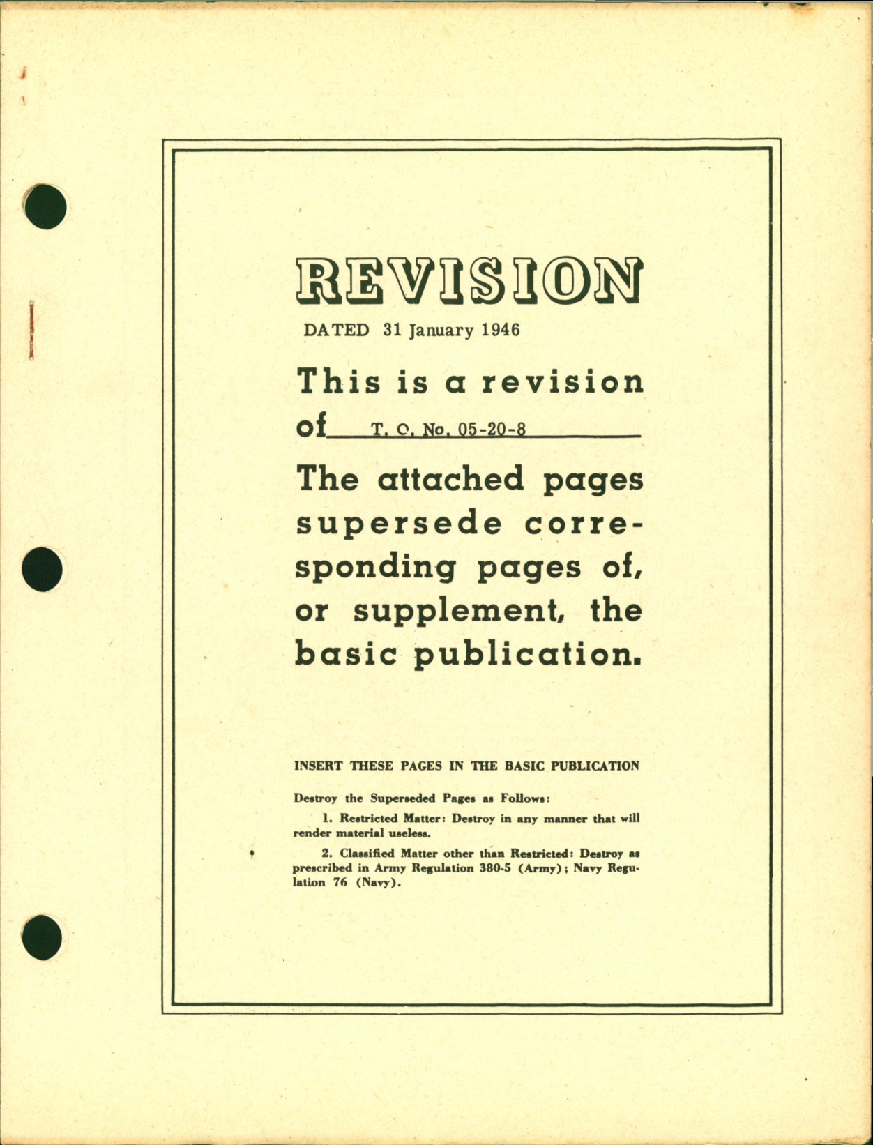 Sample page 1 from AirCorps Library document: Instructions for Calibration of Airspeed Indicator Installations