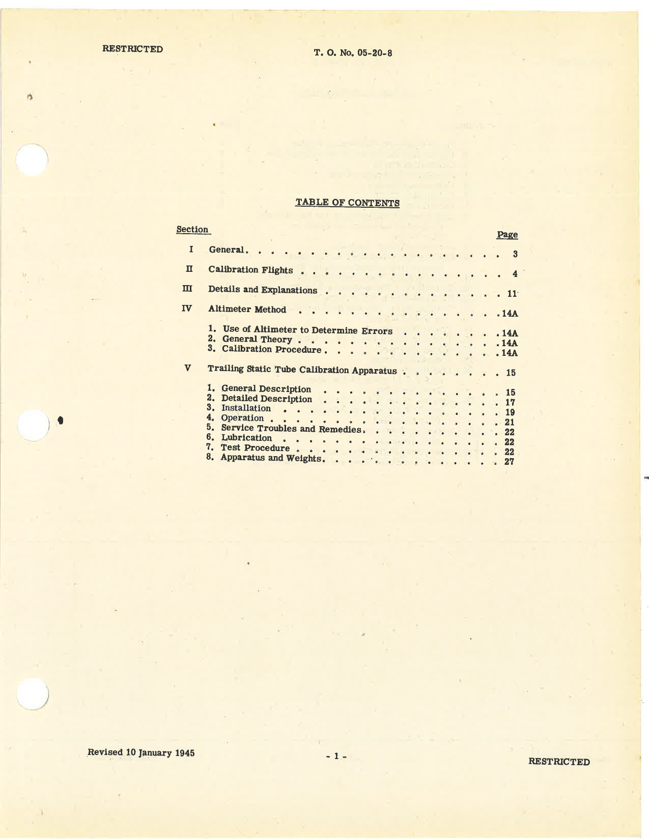 Sample page 8 from AirCorps Library document: Instructions for Calibration of Airspeed Indicator Installations