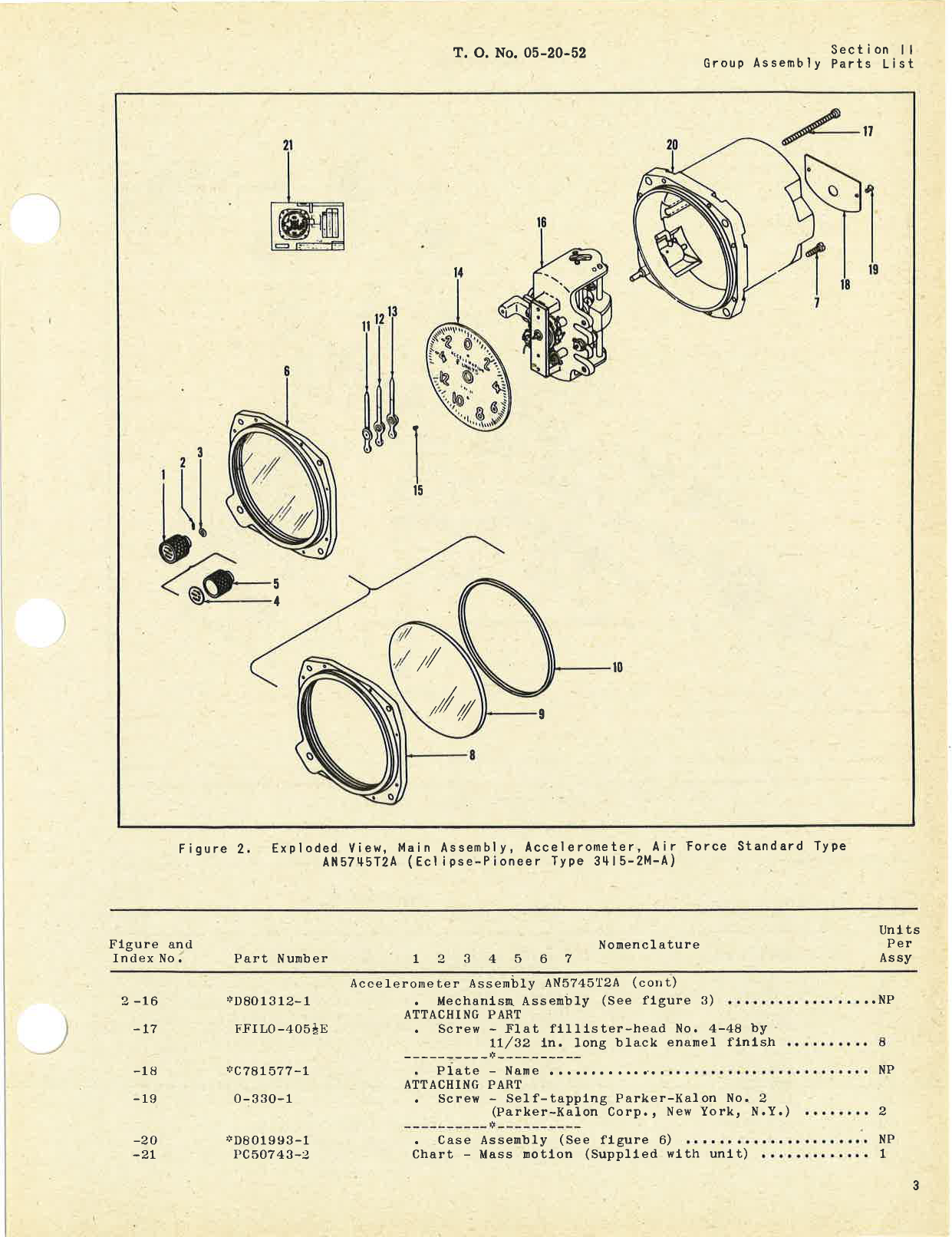 Sample page 7 from AirCorps Library document: Parts Catalog for Type AN5745T2A Accelerometer