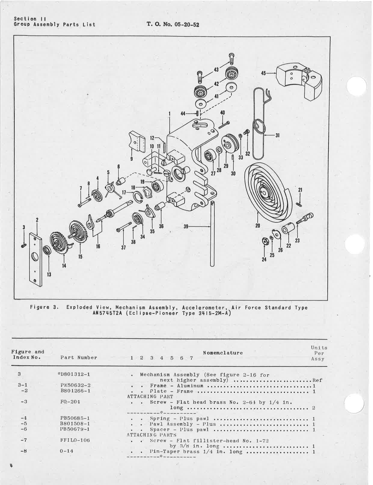 Sample page 8 from AirCorps Library document: Parts Catalog for Type AN5745T2A Accelerometer