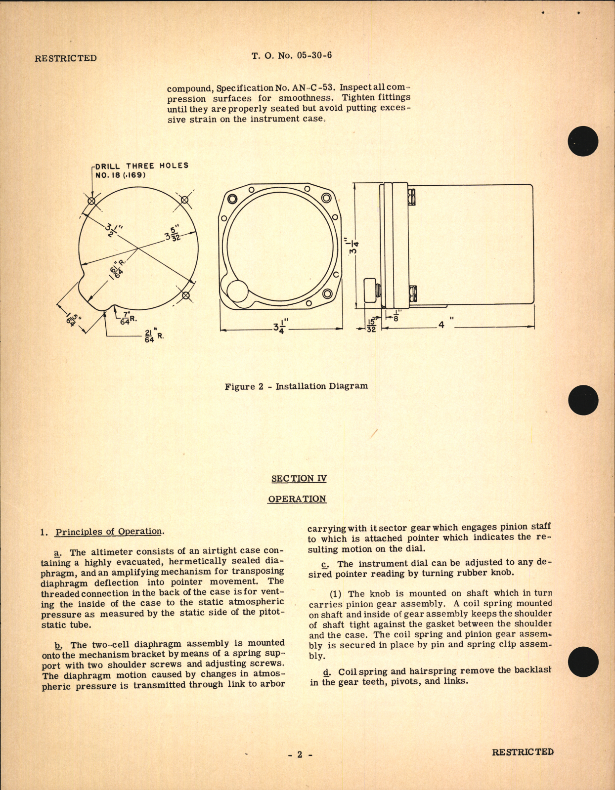 Sample page 6 from AirCorps Library document: Handbook of Instructions with Parts Catalog for Type B-12 Altimeter