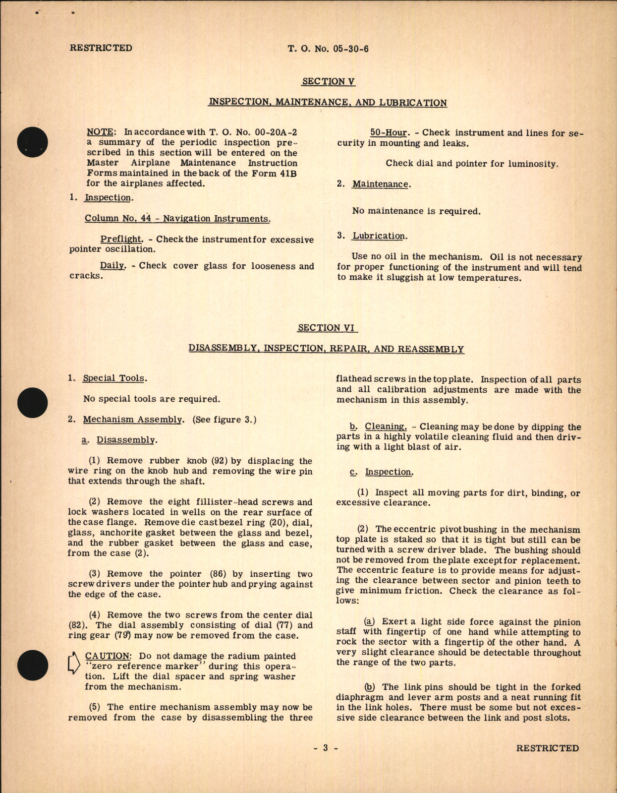 Sample page 7 from AirCorps Library document: Handbook of Instructions with Parts Catalog for Type B-12 Altimeter