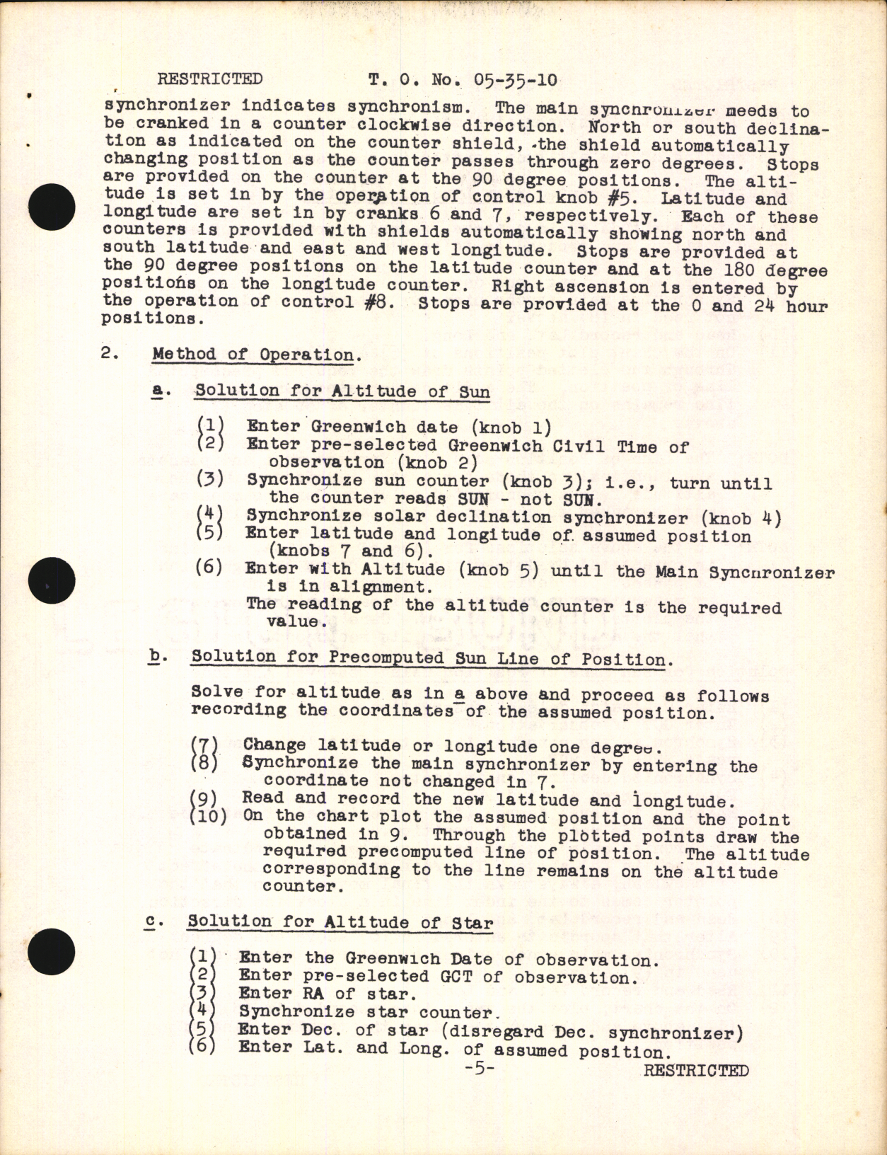 Sample page 7 from AirCorps Library document: Service Instructions for Type A-4 Line of Position Computer