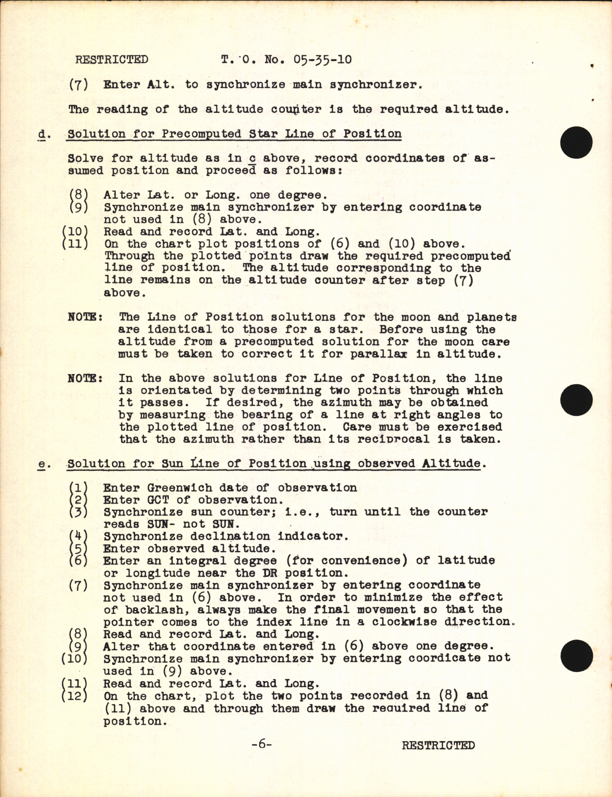 Sample page 8 from AirCorps Library document: Service Instructions for Type A-4 Line of Position Computer