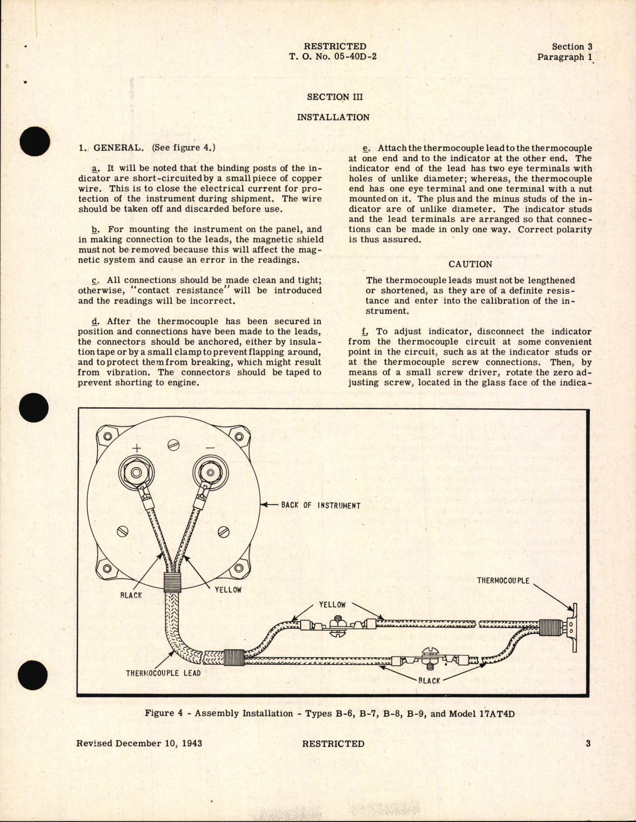 Sample page 7 from AirCorps Library document: Handbook of Instructions with Parts Catalog for Thermocouple Thermometers